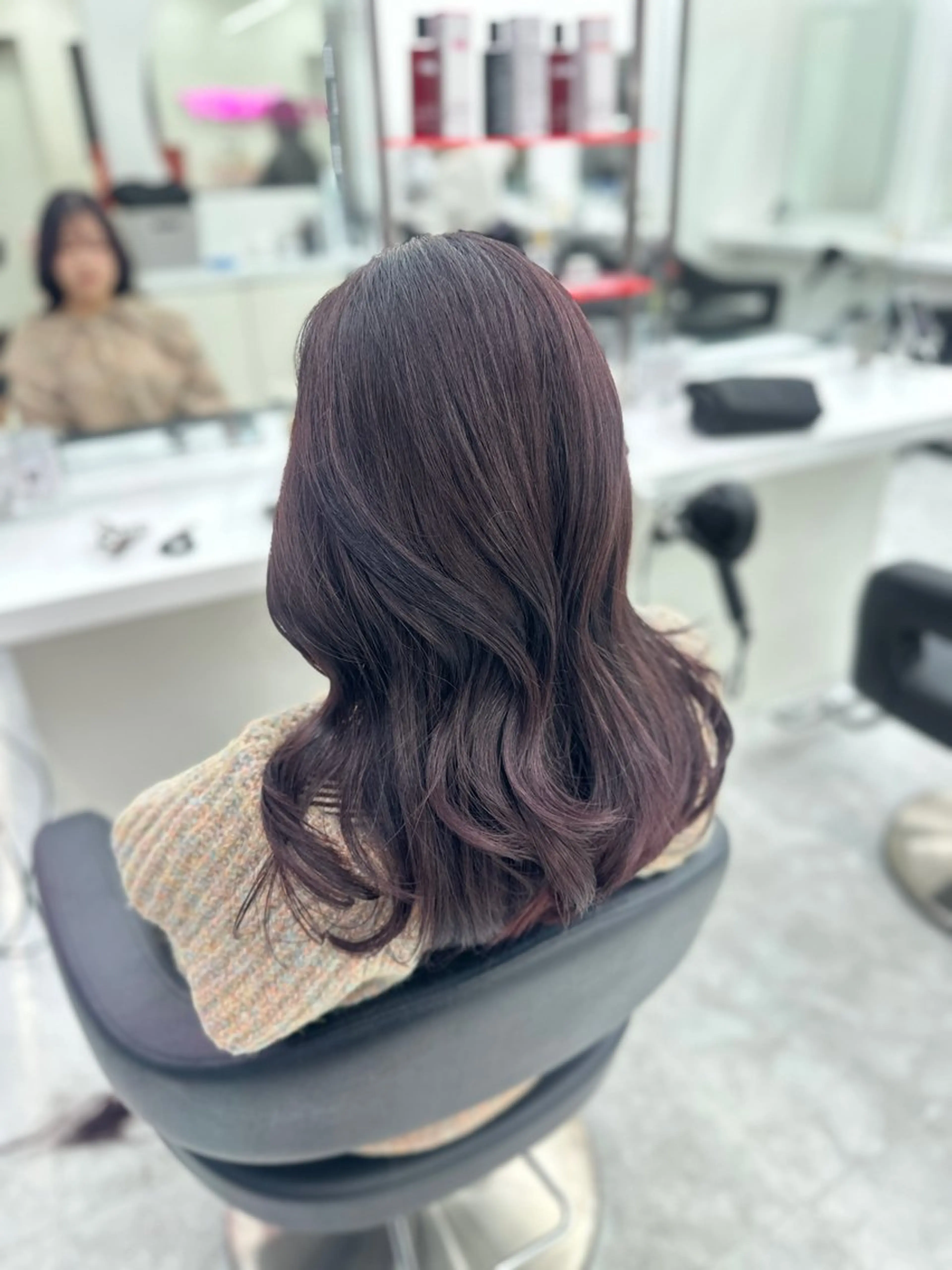 ロング カラー パーマ ヘアアレンジ メンズ キッズ ♥️韓国ヘア レイヤー♥️ゆりのヘアスタイル