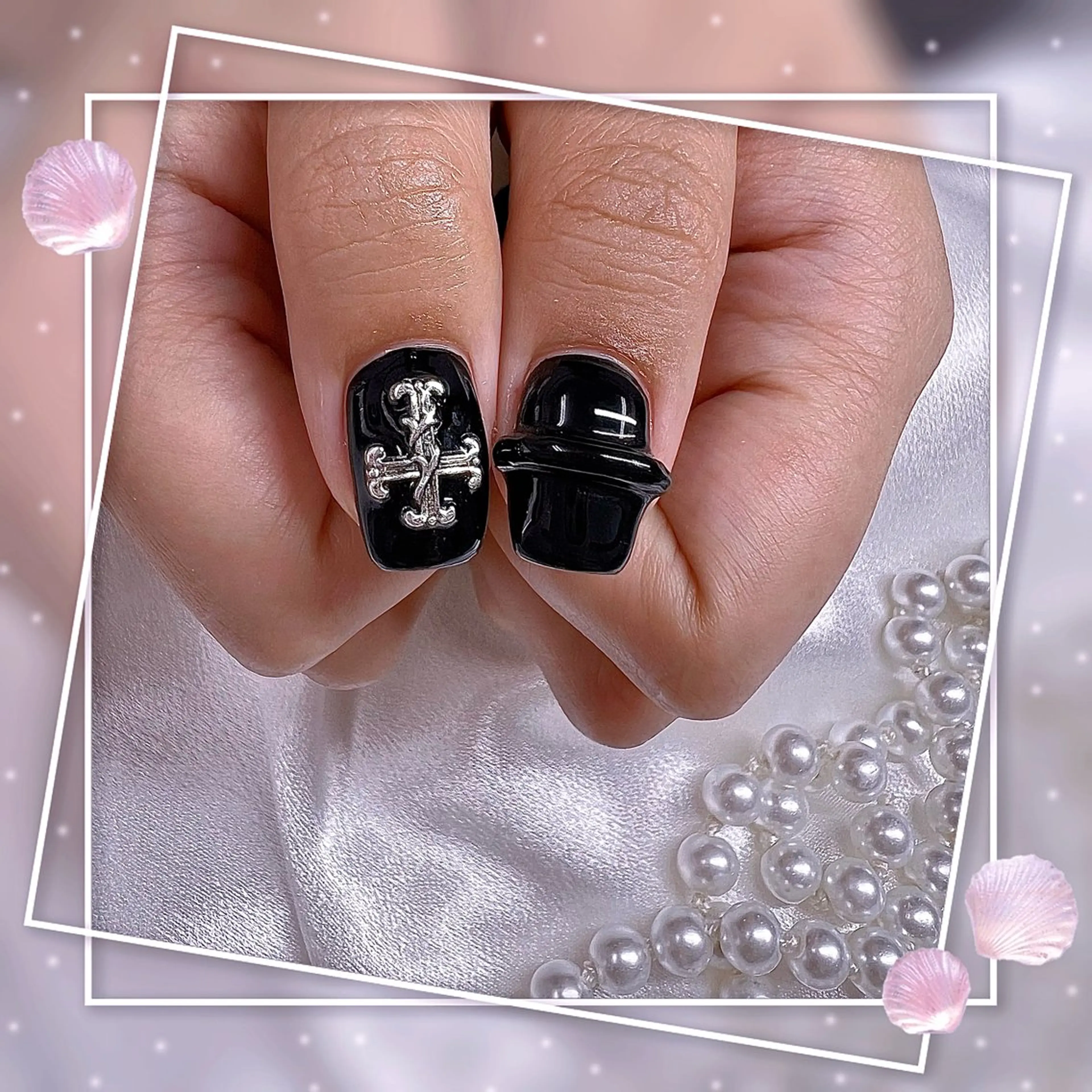 ネイル フレンチネイル グラデーション キラキラネイル 韓国ネイル マグネットネイル ハンドネイル Chill Nailsalonのネイルデザイン