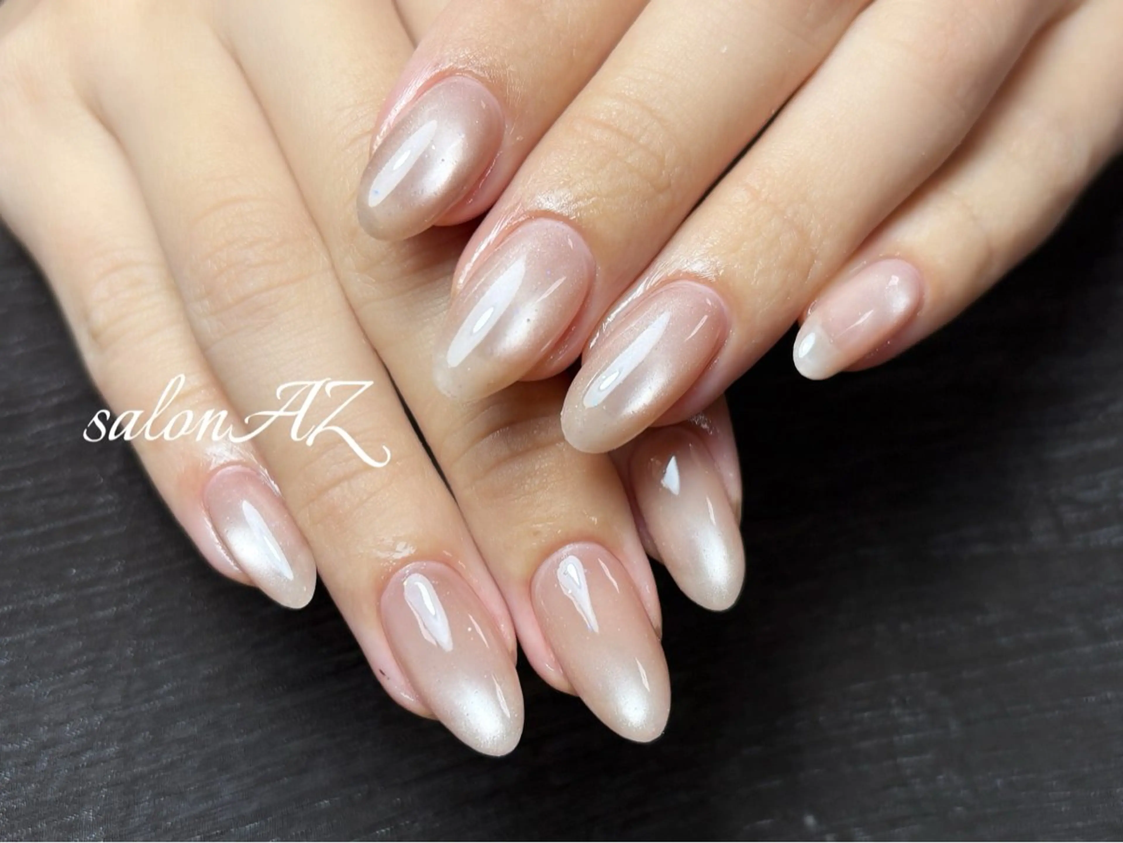 ネイル アートネイル 長さ出し フットネイル フレンチネイル ジェルネイル ハンドネイル salon AZのネイルデザイン