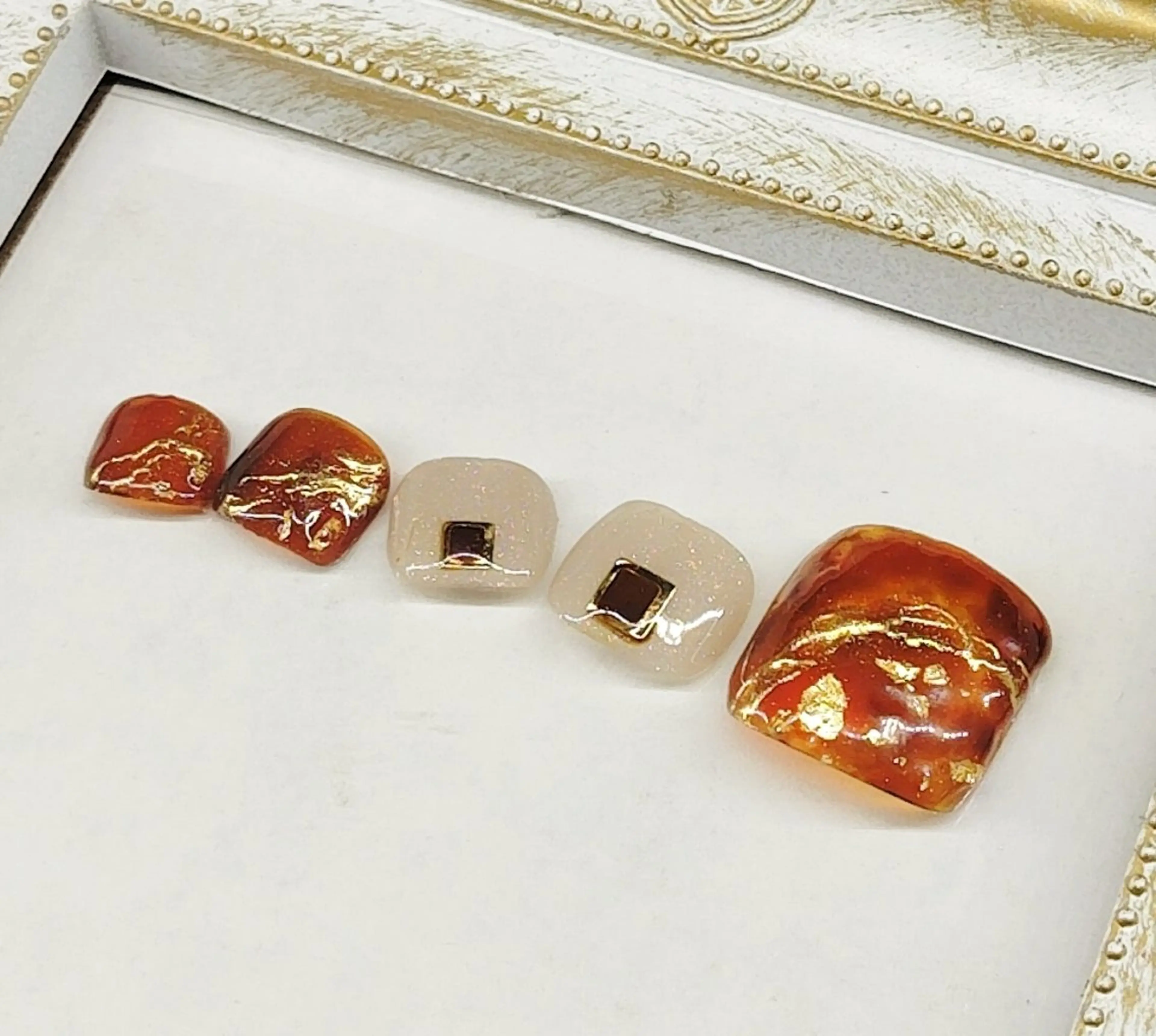 ネイル べっ甲ネイル ミラーネイル シンプルネイル Jewel SecretBaseのネイルデザイン