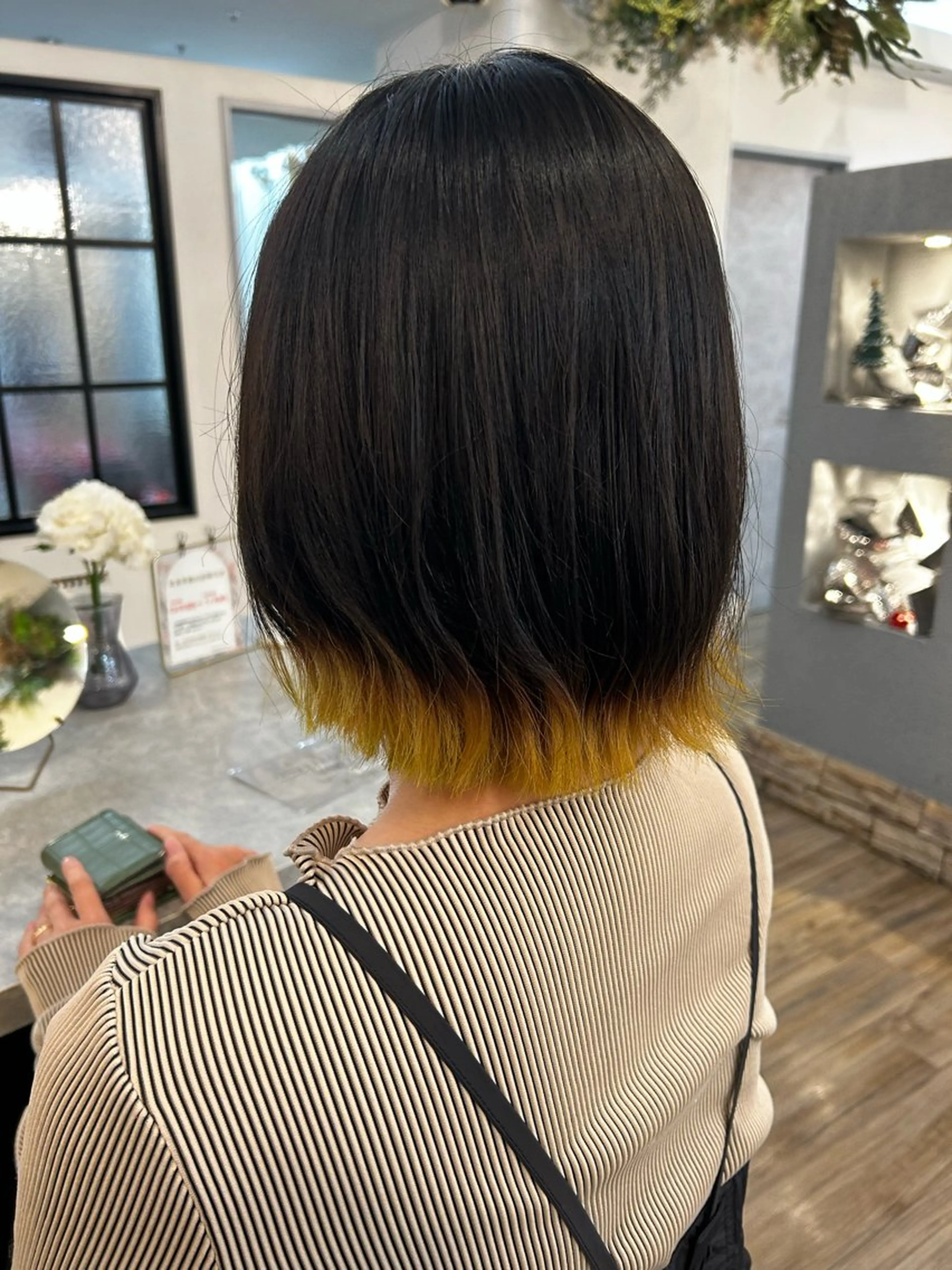 ミディアム カラー ミナミ🩰デサインカ ラー♡ヘアセットのヘアスタイル