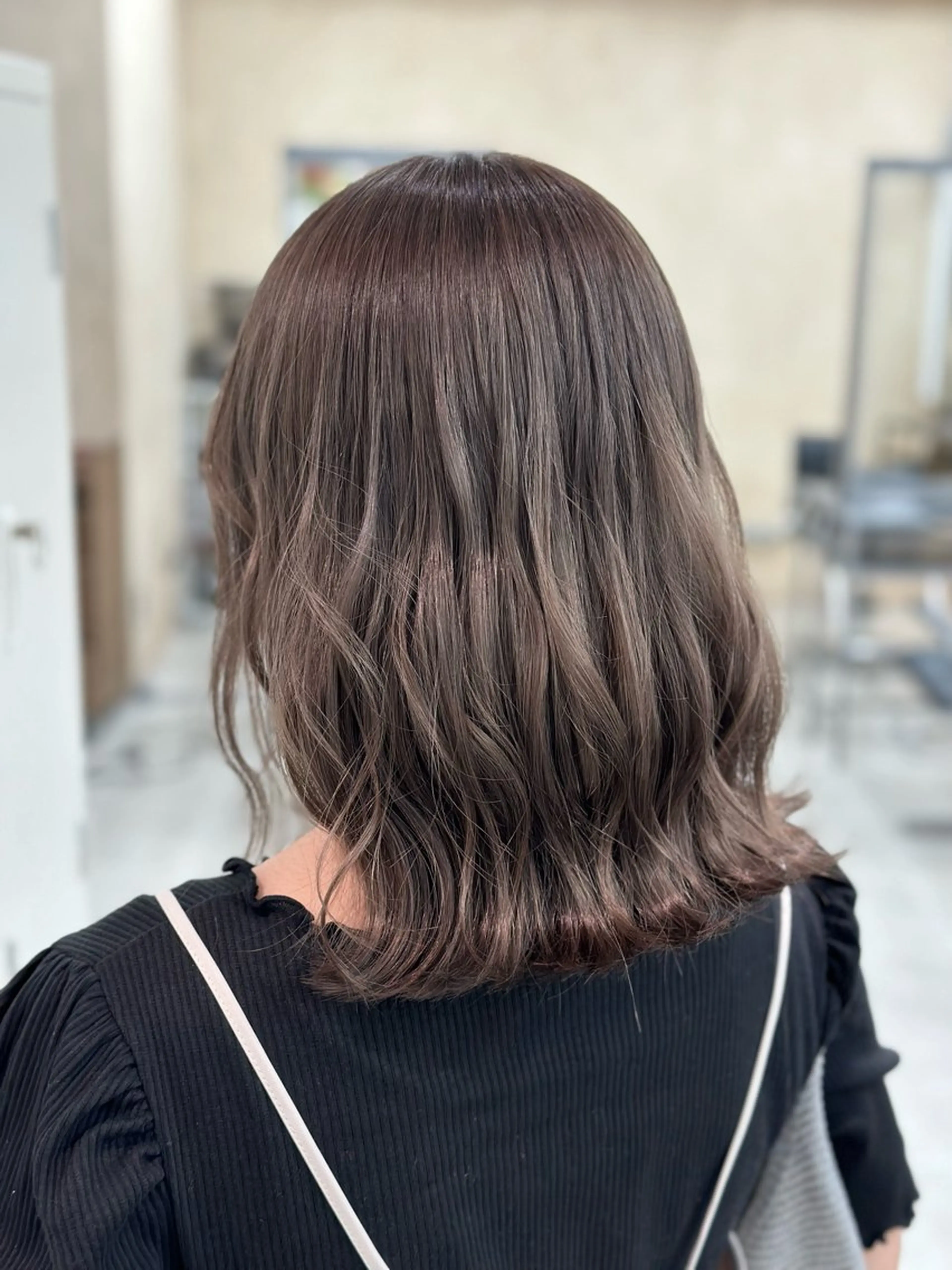 ミディアム カラー カット ヘアカラー トリートメント 🤍透明感カラー🤍 Moeのヘアスタイル