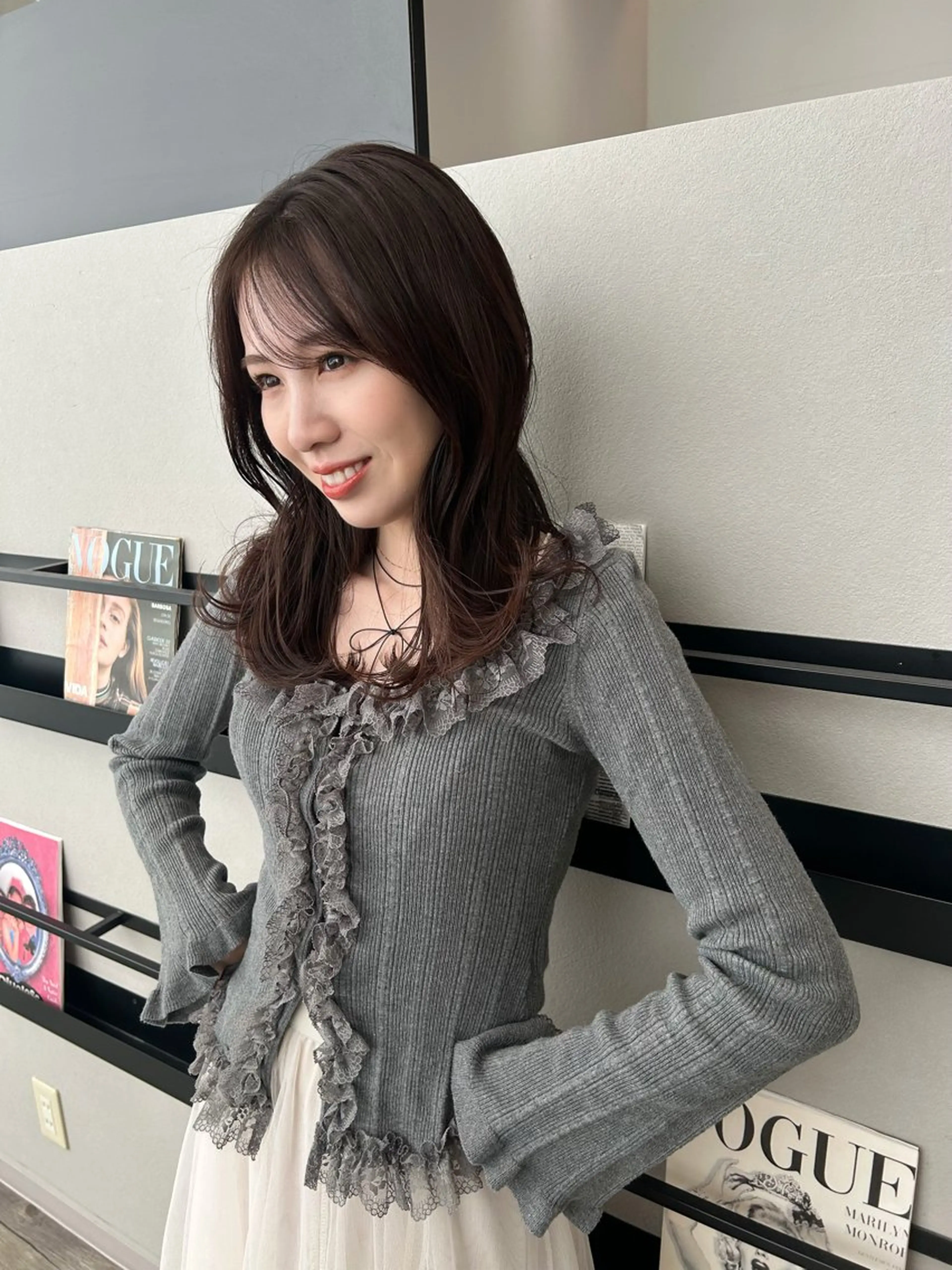 ロング カラー カット ヘアカラー ktwo☆ 暗艶髪☆姫野琳のヘアスタイル