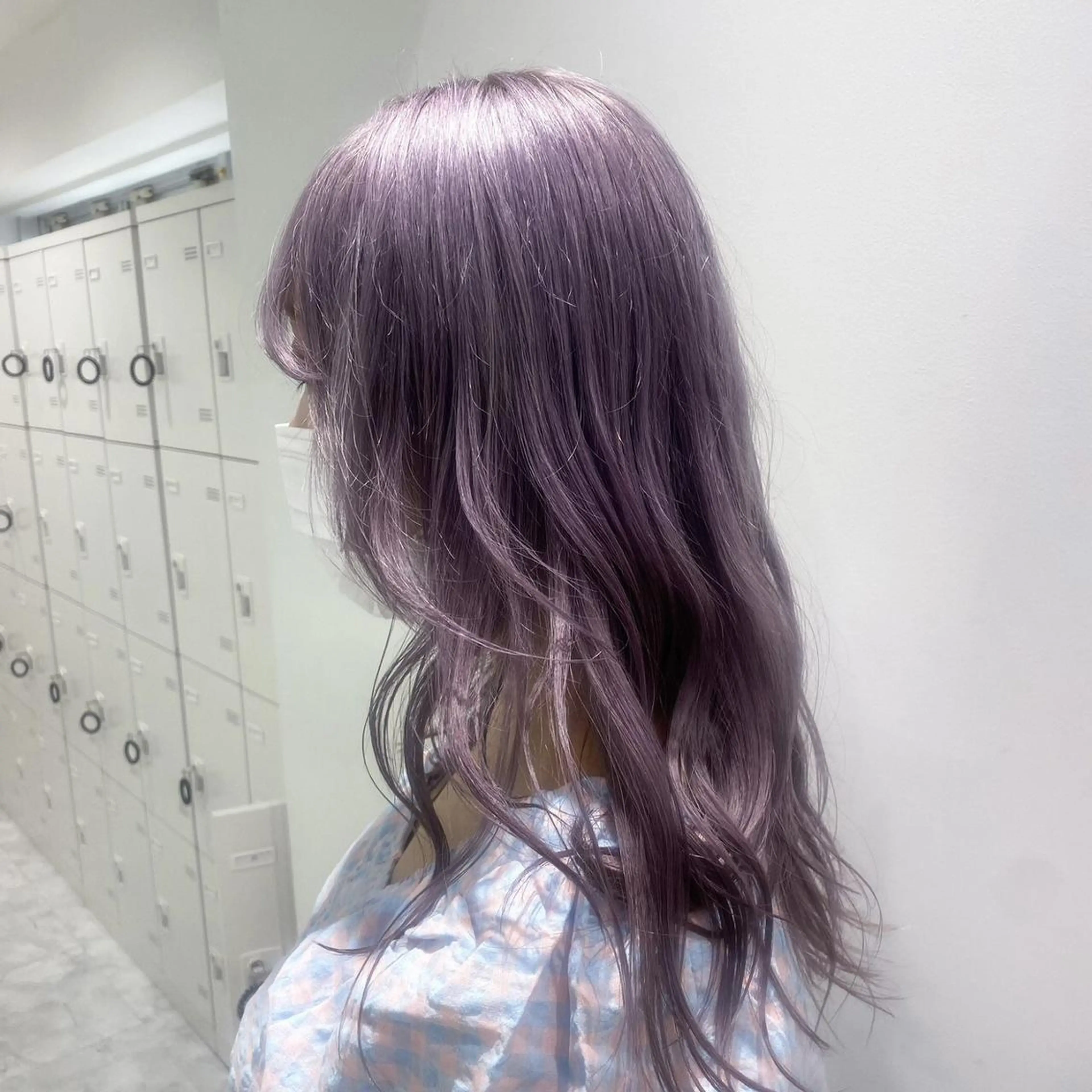 セミロング ヘアカラー トリートメント 🎀愛されピンク ラベンダー💜ゆいのヘアスタイル