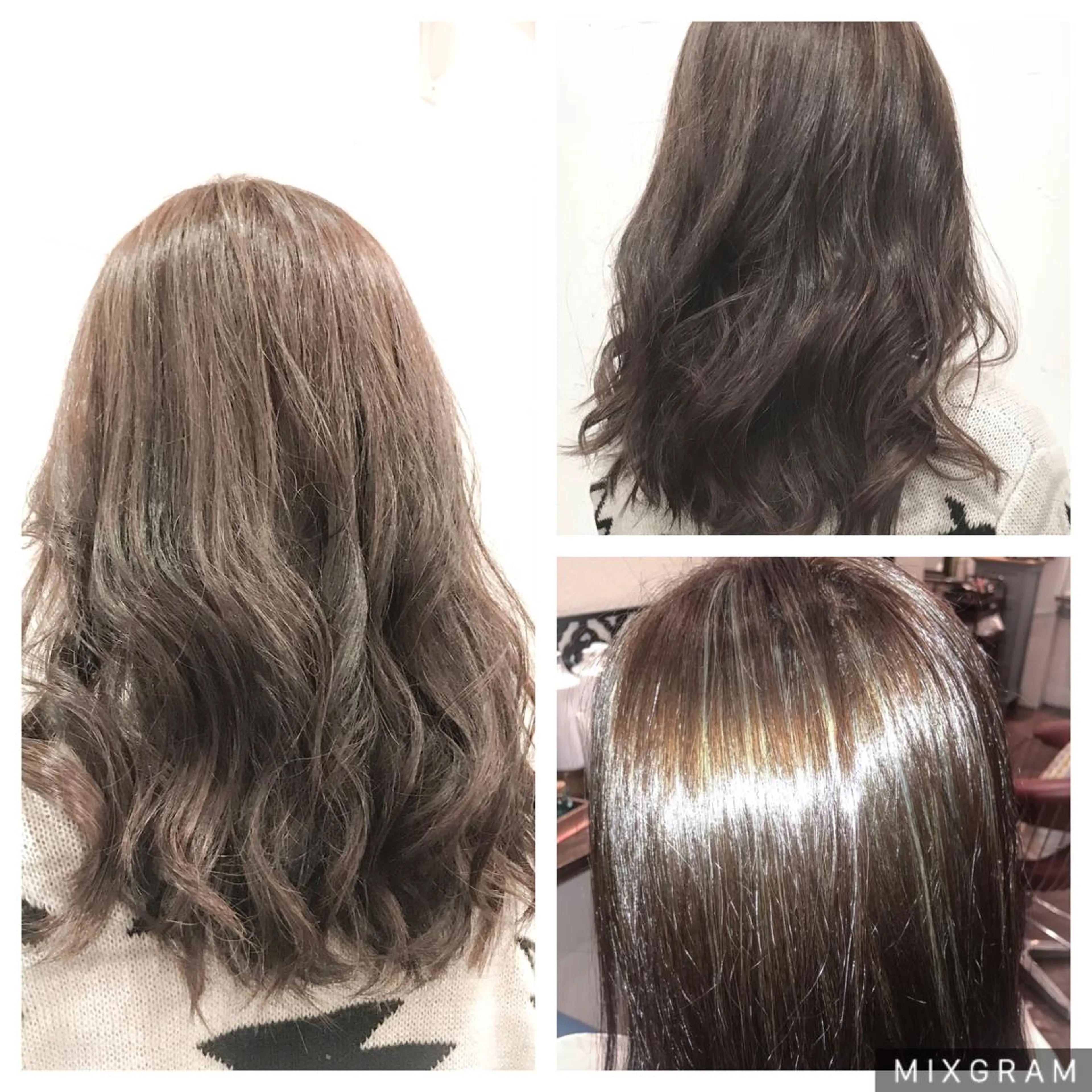 ミディアム カラー ハイライトカラー 外国人風カラー ハイライト 小森谷 亮太のヘアスタイル