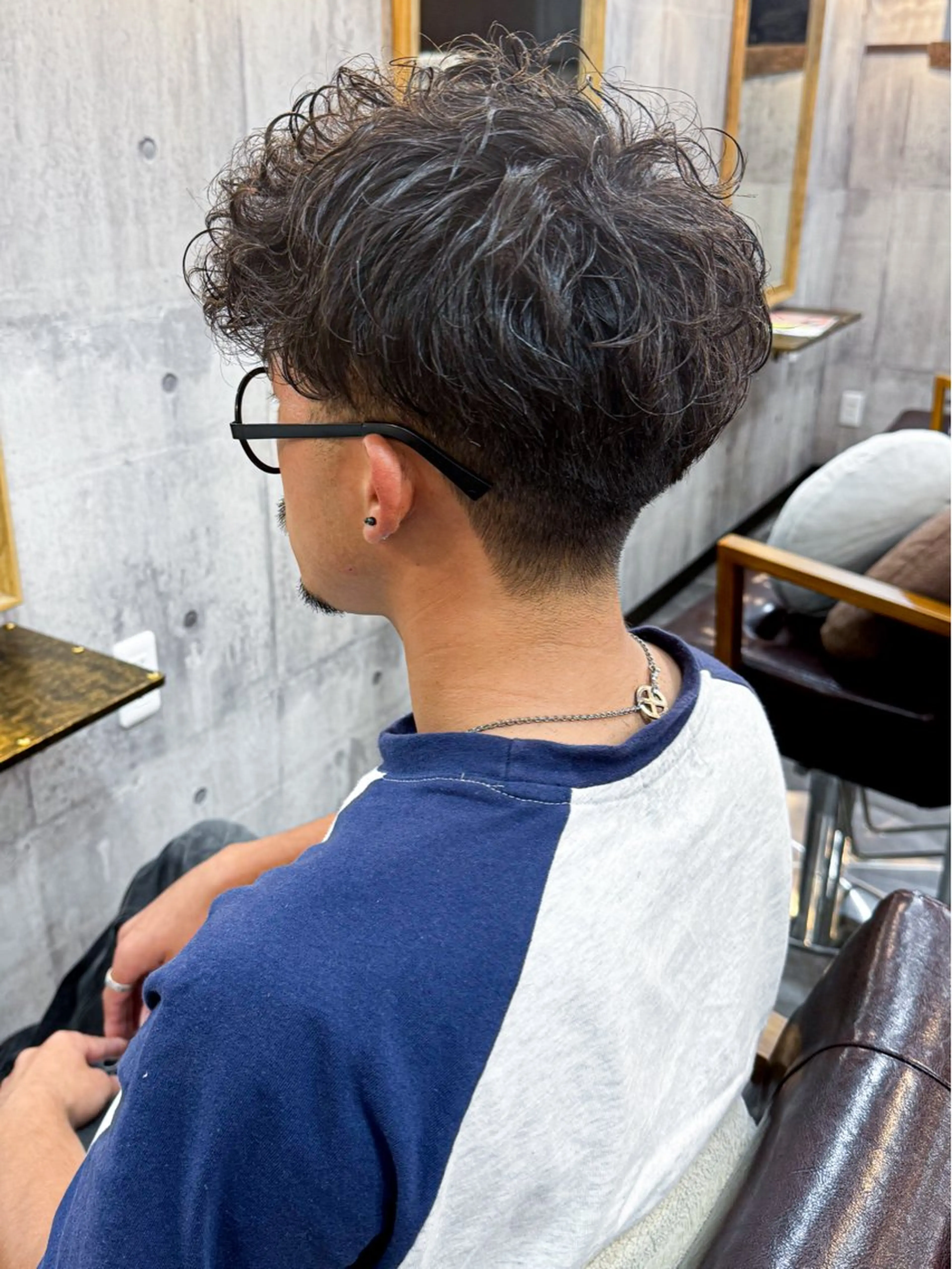 ショート パーマ メンズ カット パーマ amule hair ✂️山本　丈則✂️のヘアスタイル