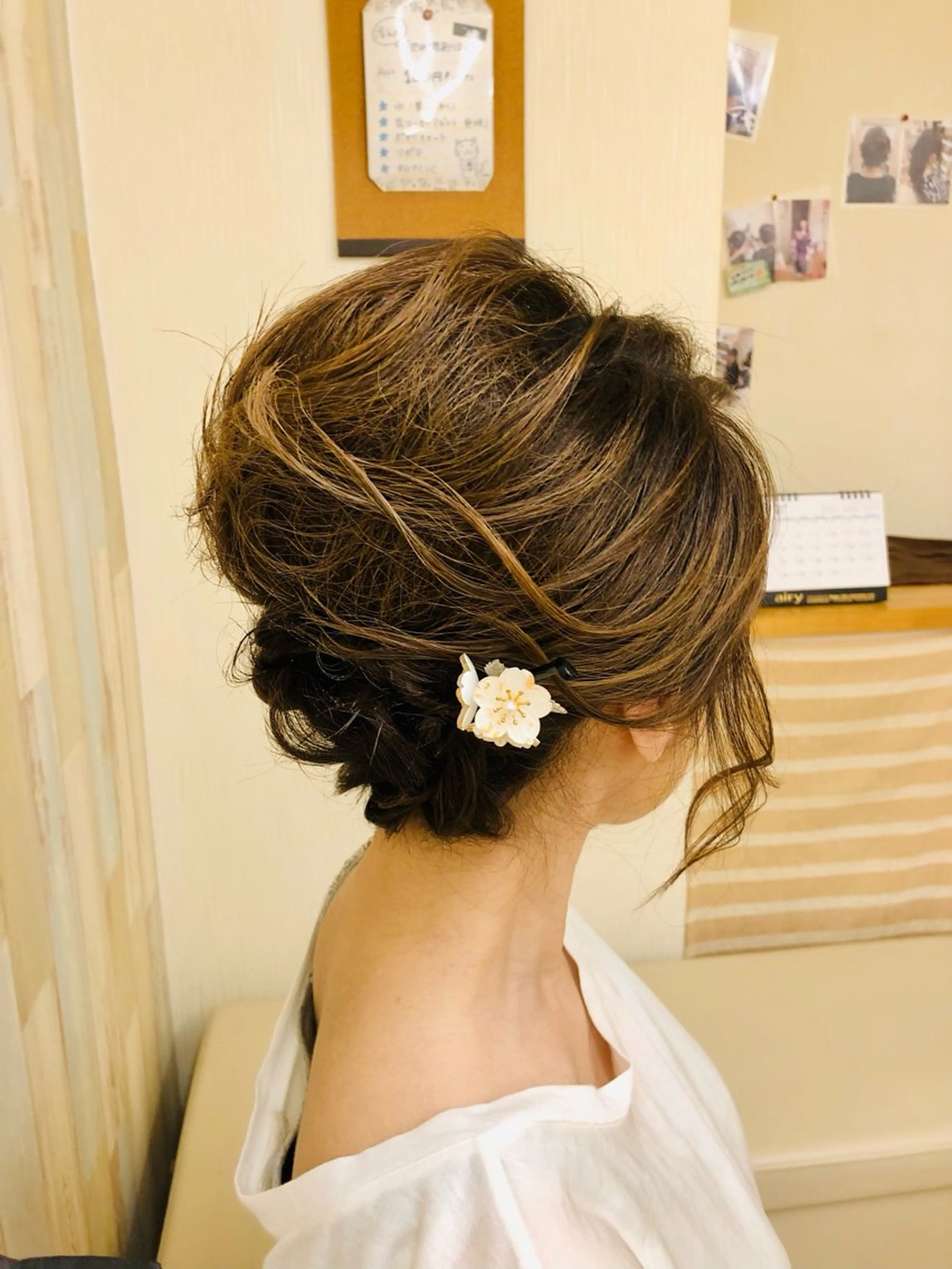 ミディアム ヘアアレンジ ヘアセット Hair Salon Noel所属・吉田 由希子のヘアスタイル