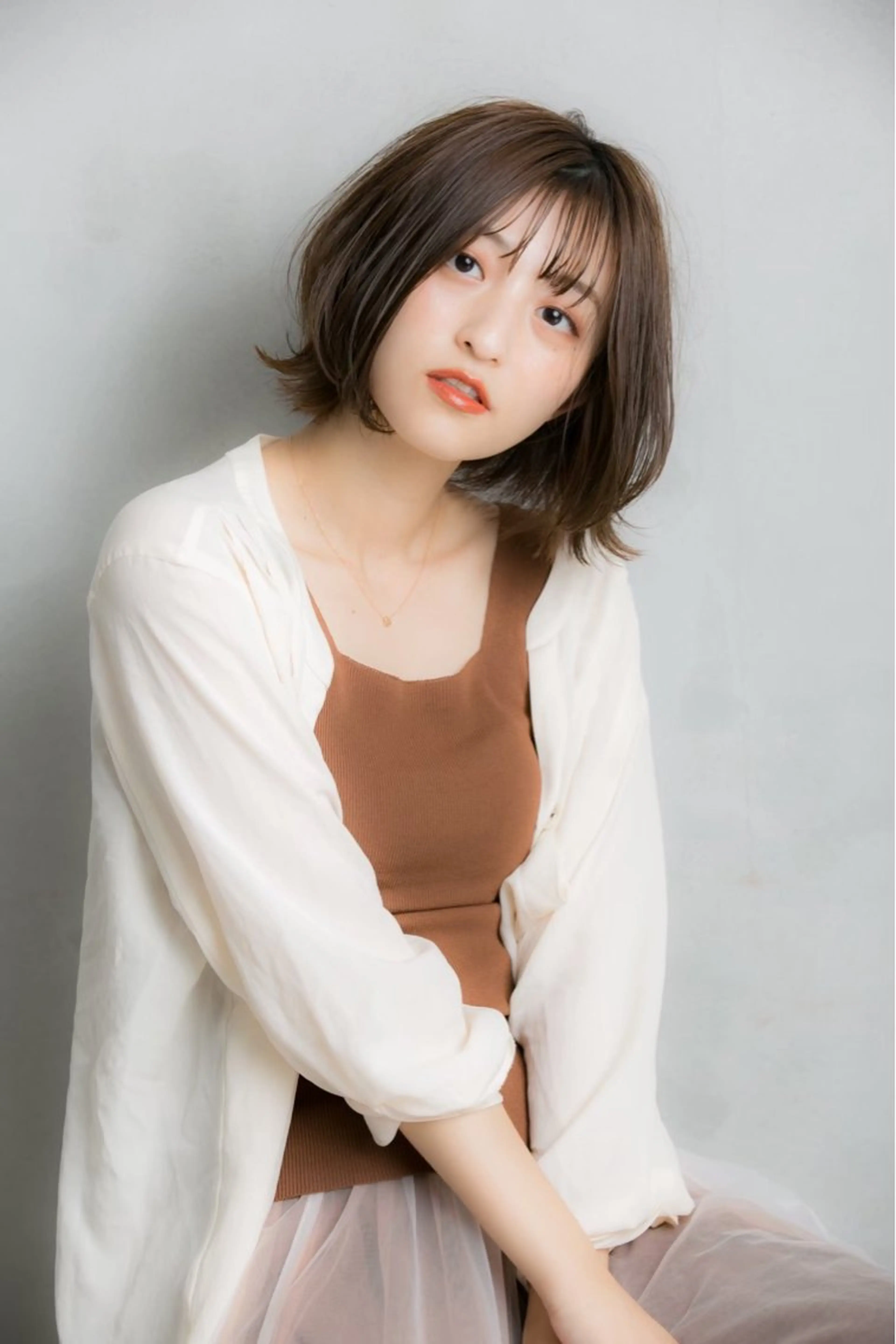ショート カラー 透明感カラー ボブ 小顔カット 小顔カット✨ 透明感カラー✨kyoのヘアスタイル