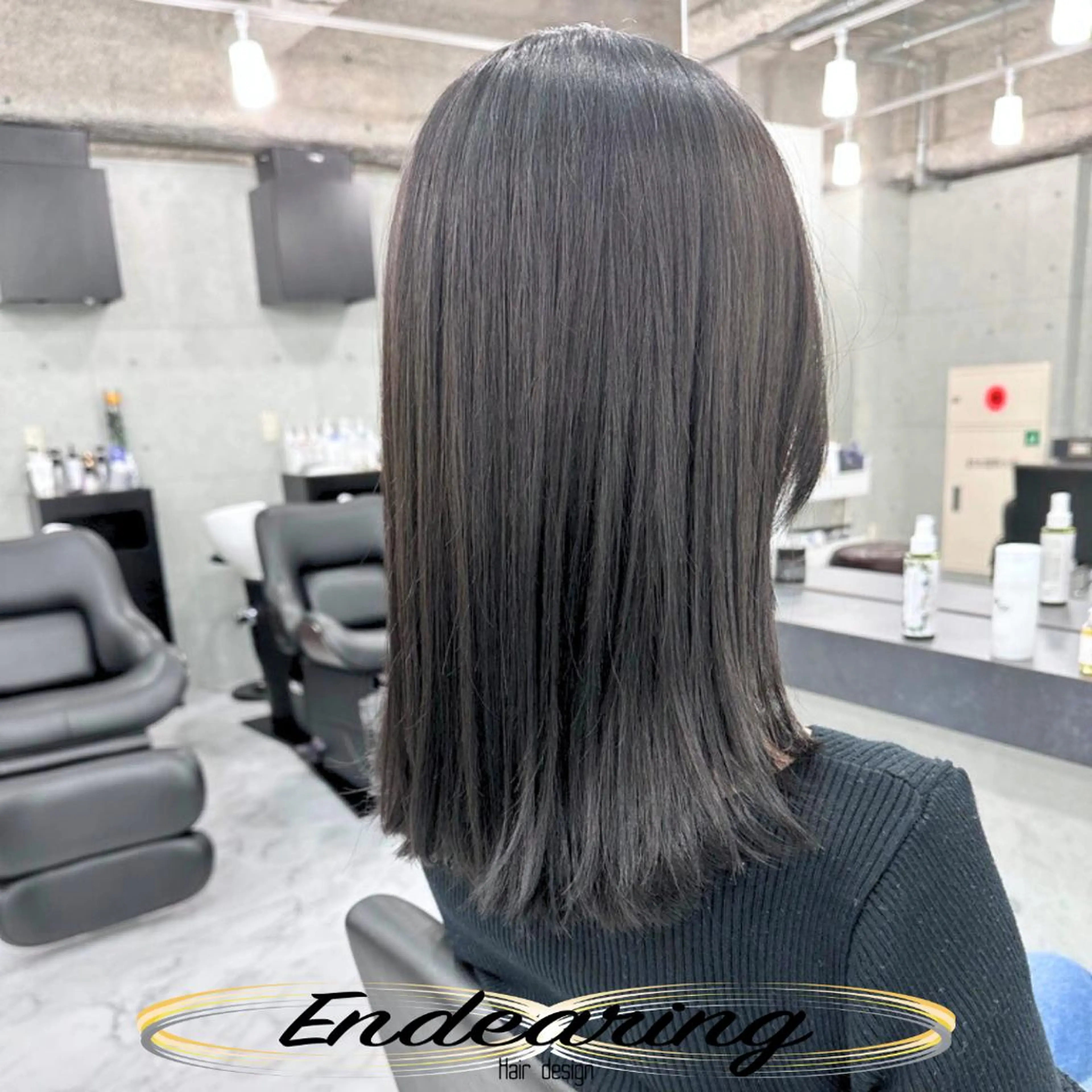 カラー 透明感カラー ダークグレー シルバー カット ヘアカラー Endearing 銀座/YOKOのヘアスタイル