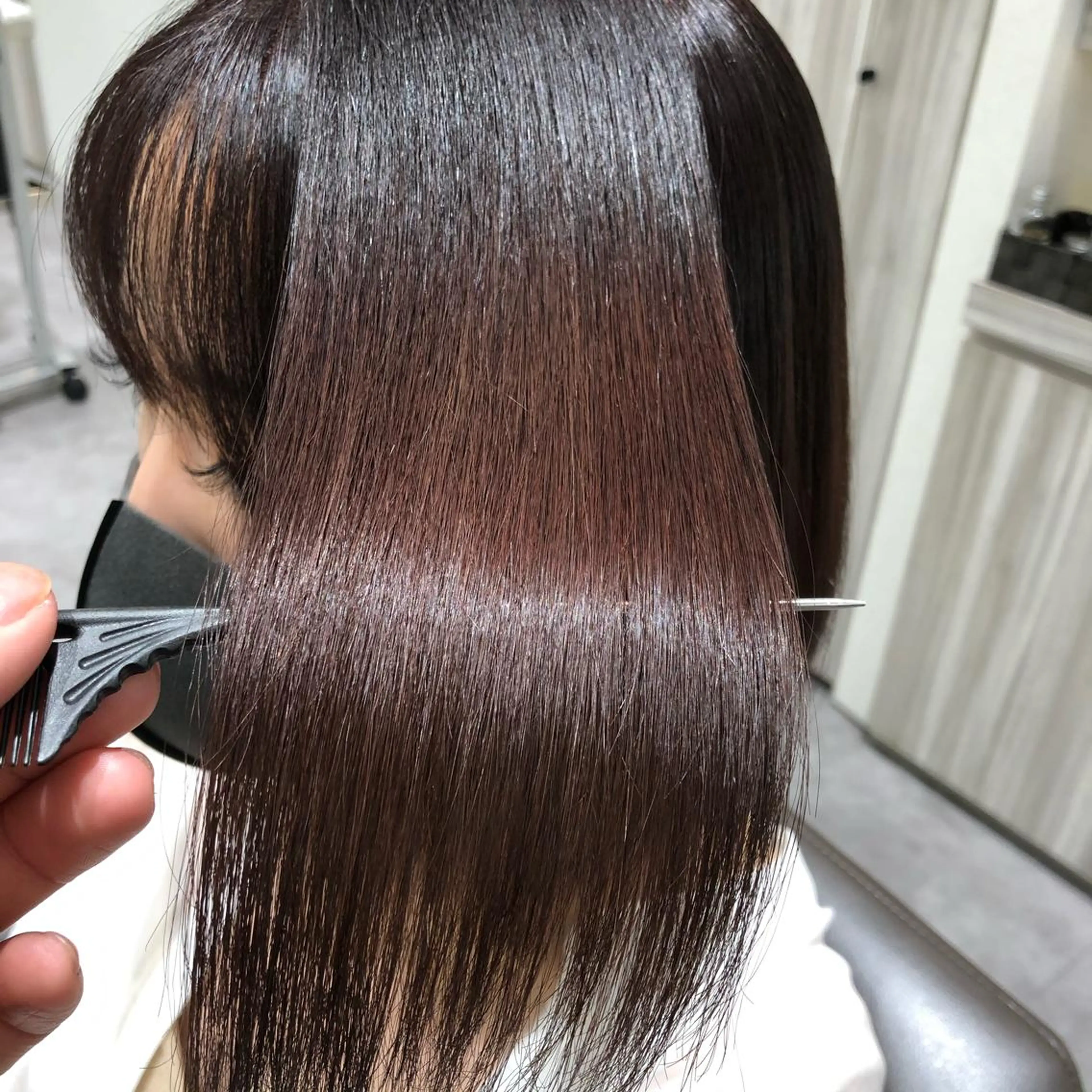 ミディアム カラー カット ヘアカラー 縮毛矯正 トリートメント EARTH今池店/ 縮毛矯正/パーマ/のヘアスタイル