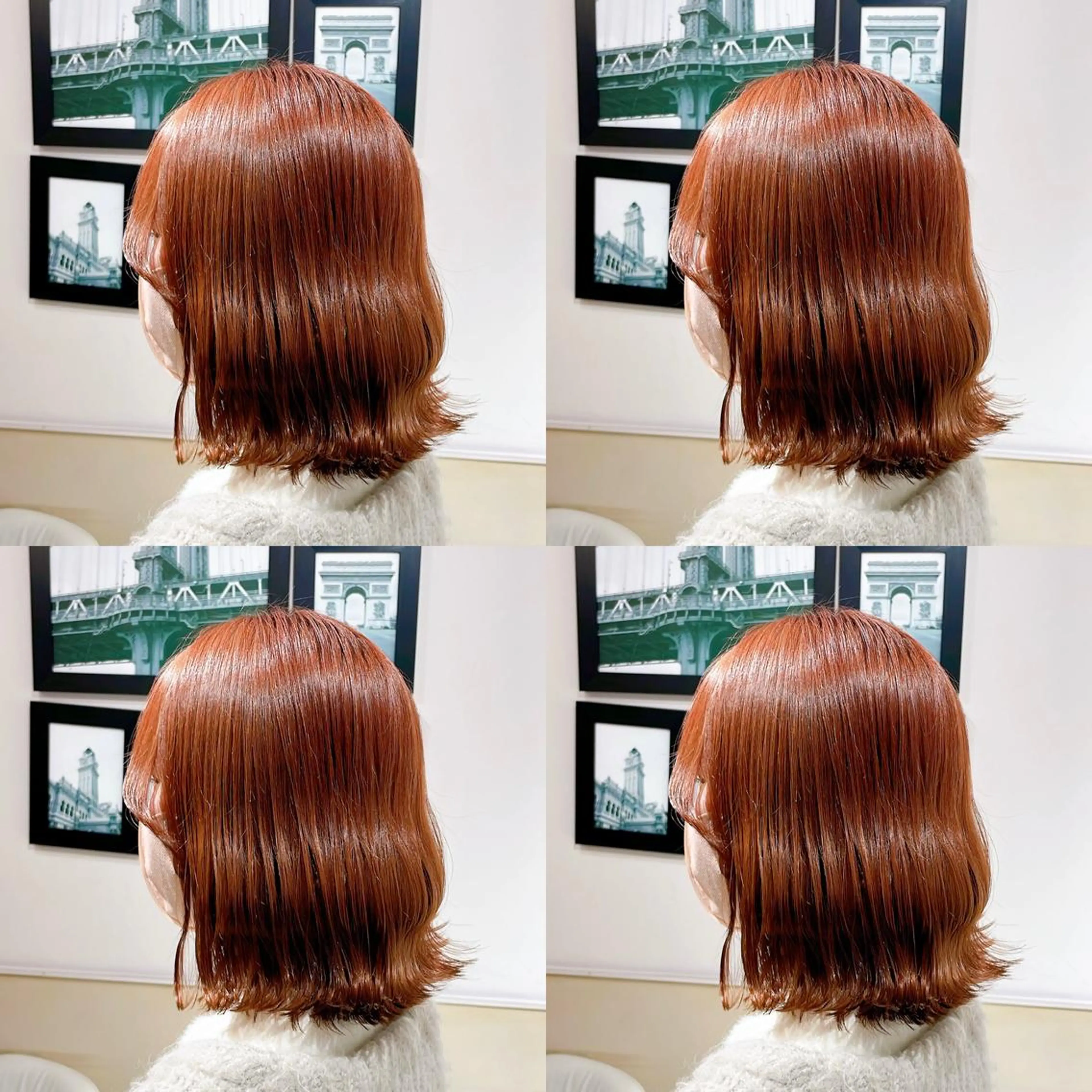 ミディアム カラー オレンジ ピンクカラー 艶カラー🦋髪質改善 🫧MINAMIのヘアスタイル