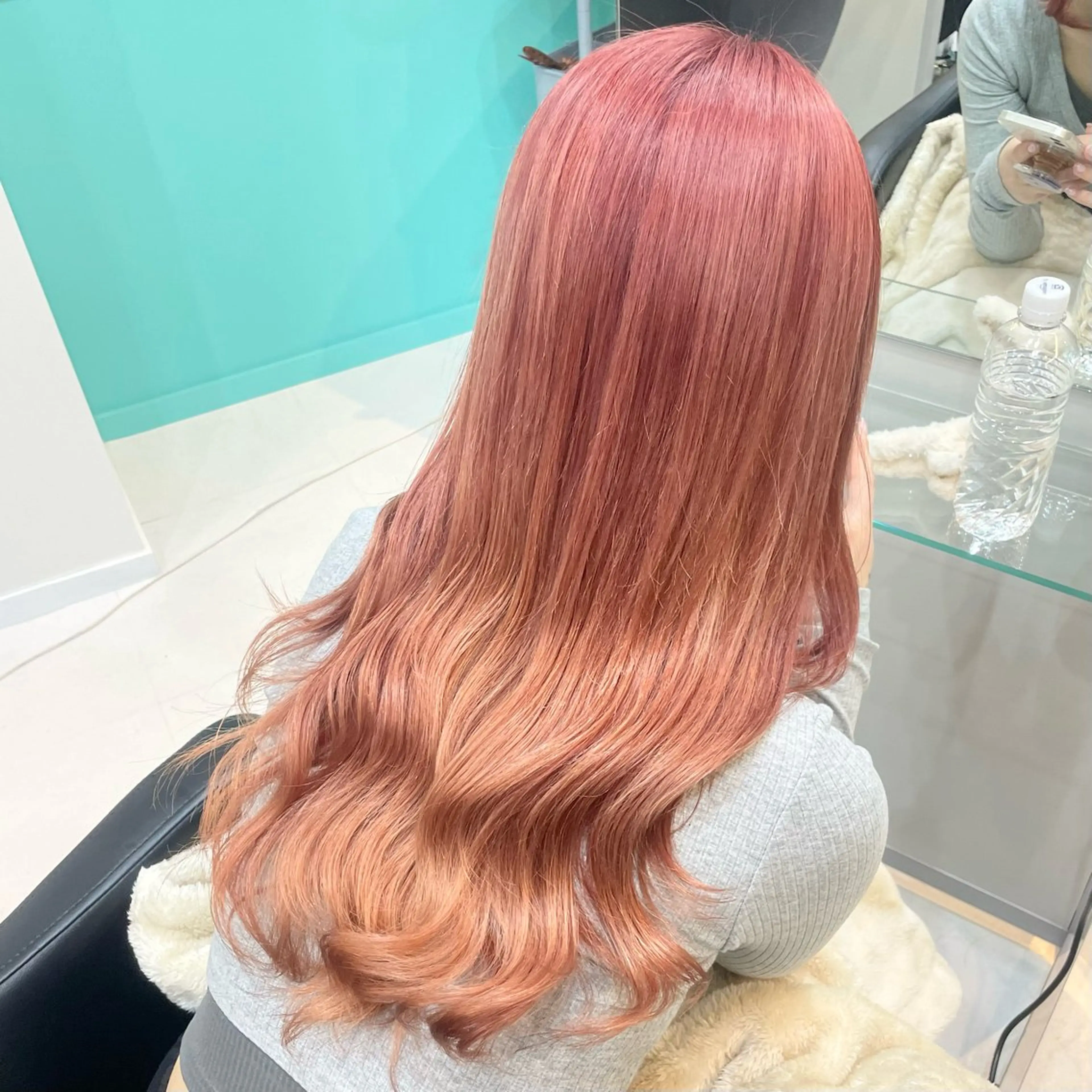 ロング カラー ピンクカラー 艶/透明感 🫧カラーのヘアスタイル
