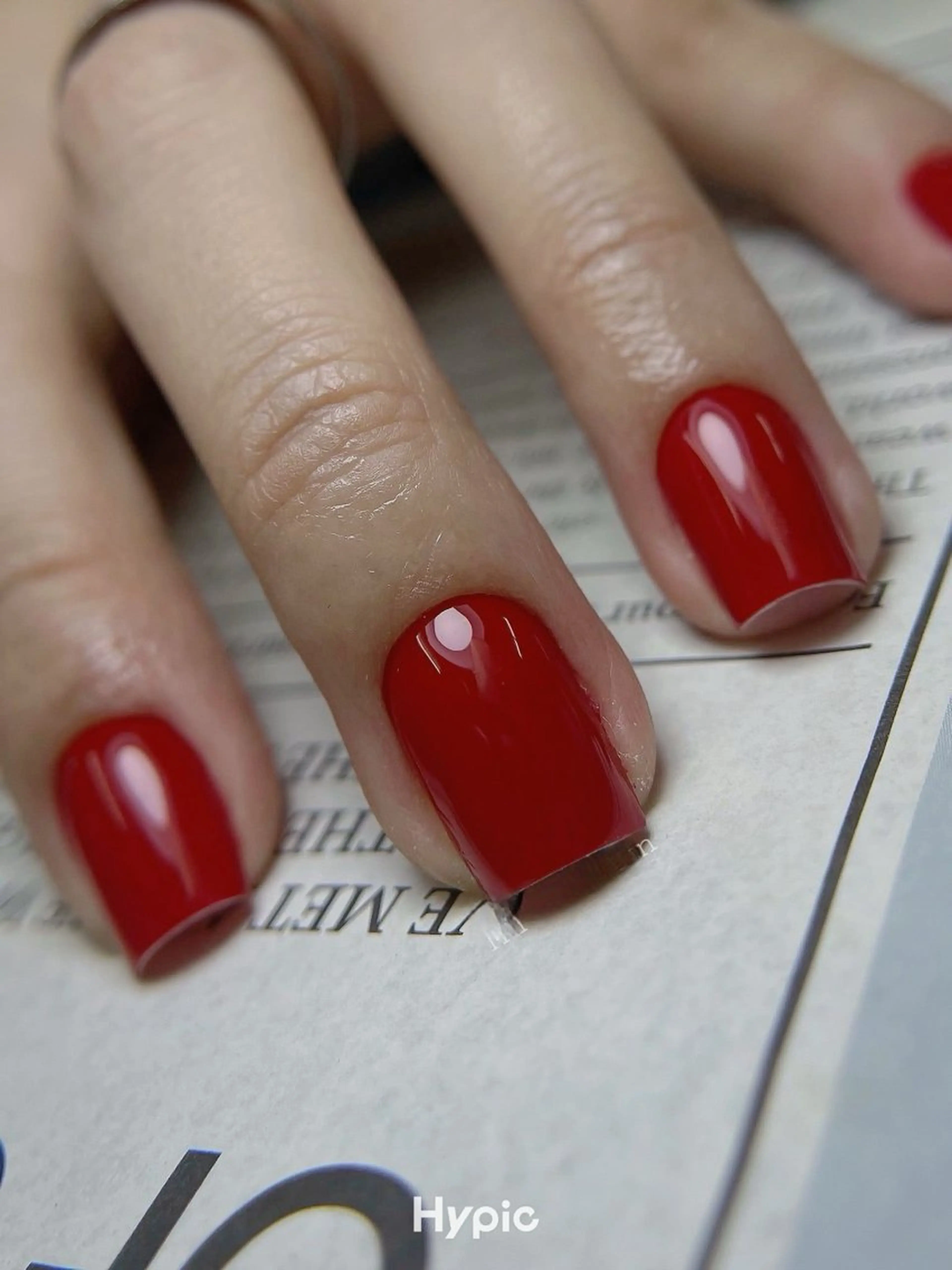 HANDハンドネイル(オフ有り)ワンカラーの写真