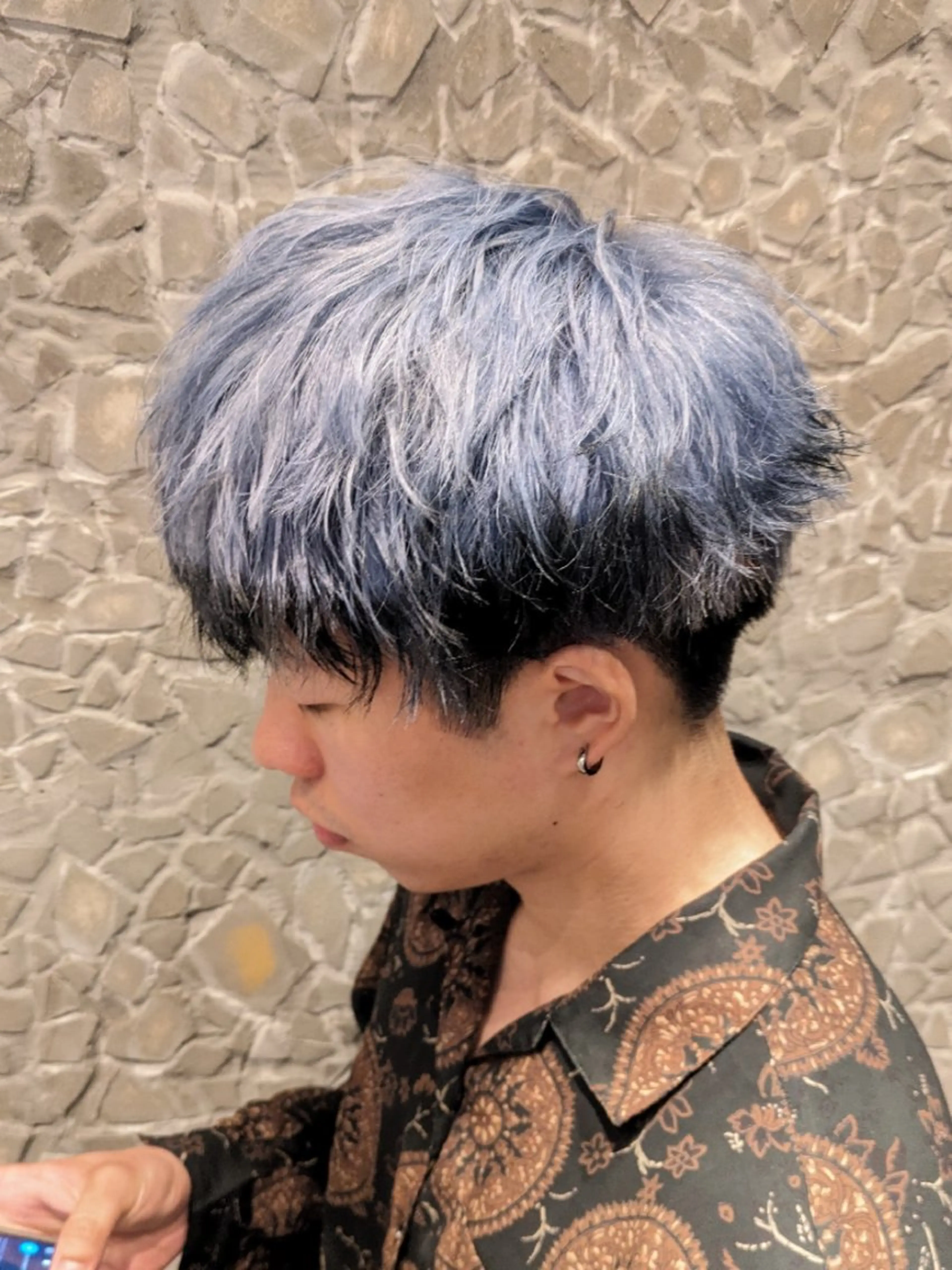 メンズ カラー デザインカラー men's salon Gaudi三宮店所属・こだっく /メンズカットのヘアスタイル