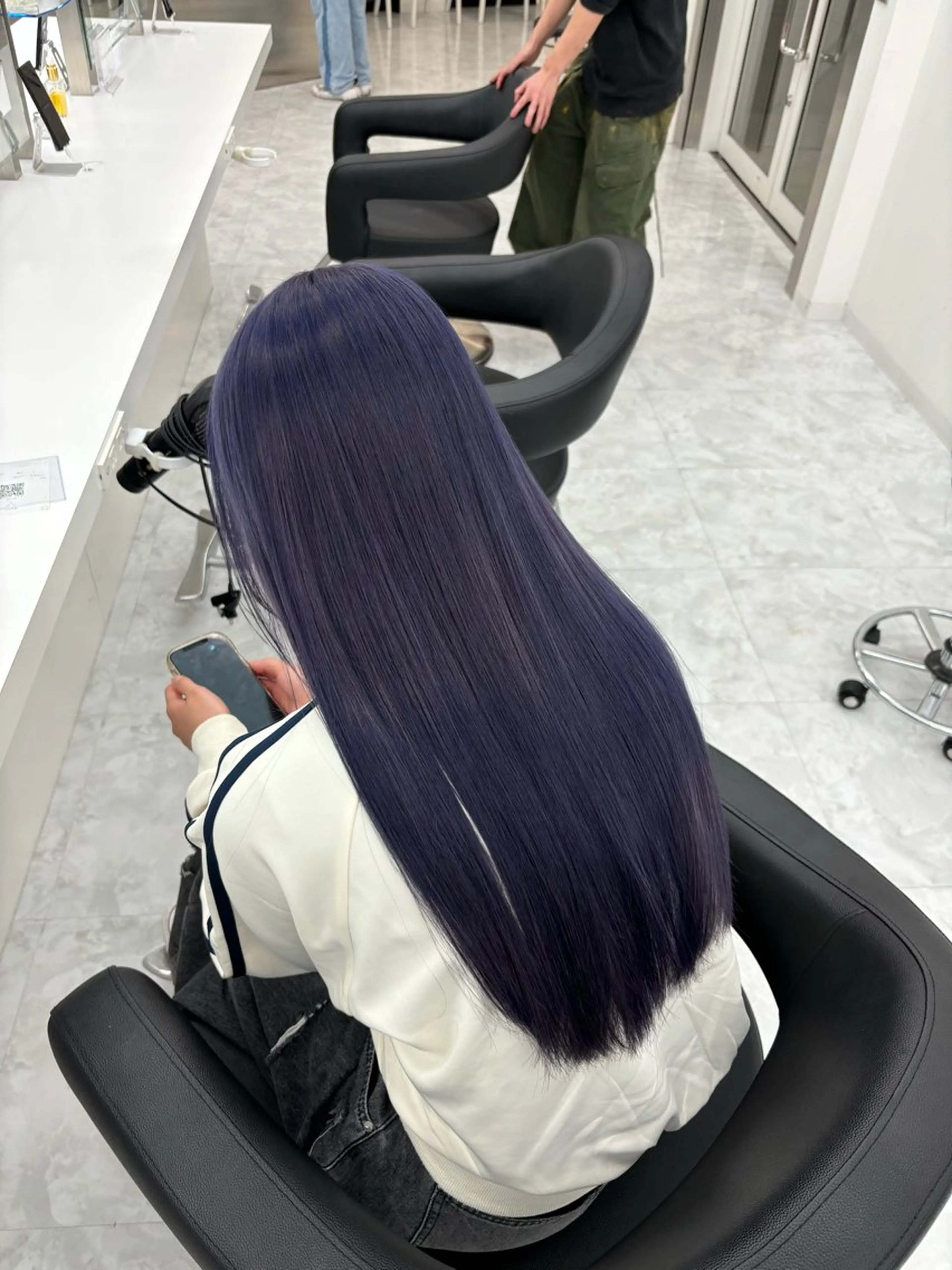 ロング カラー ヘアカラー ヘッドスパ ヘアセット 斗和🫧天神/ハイ トーン／透明感カラーのヘアスタイル