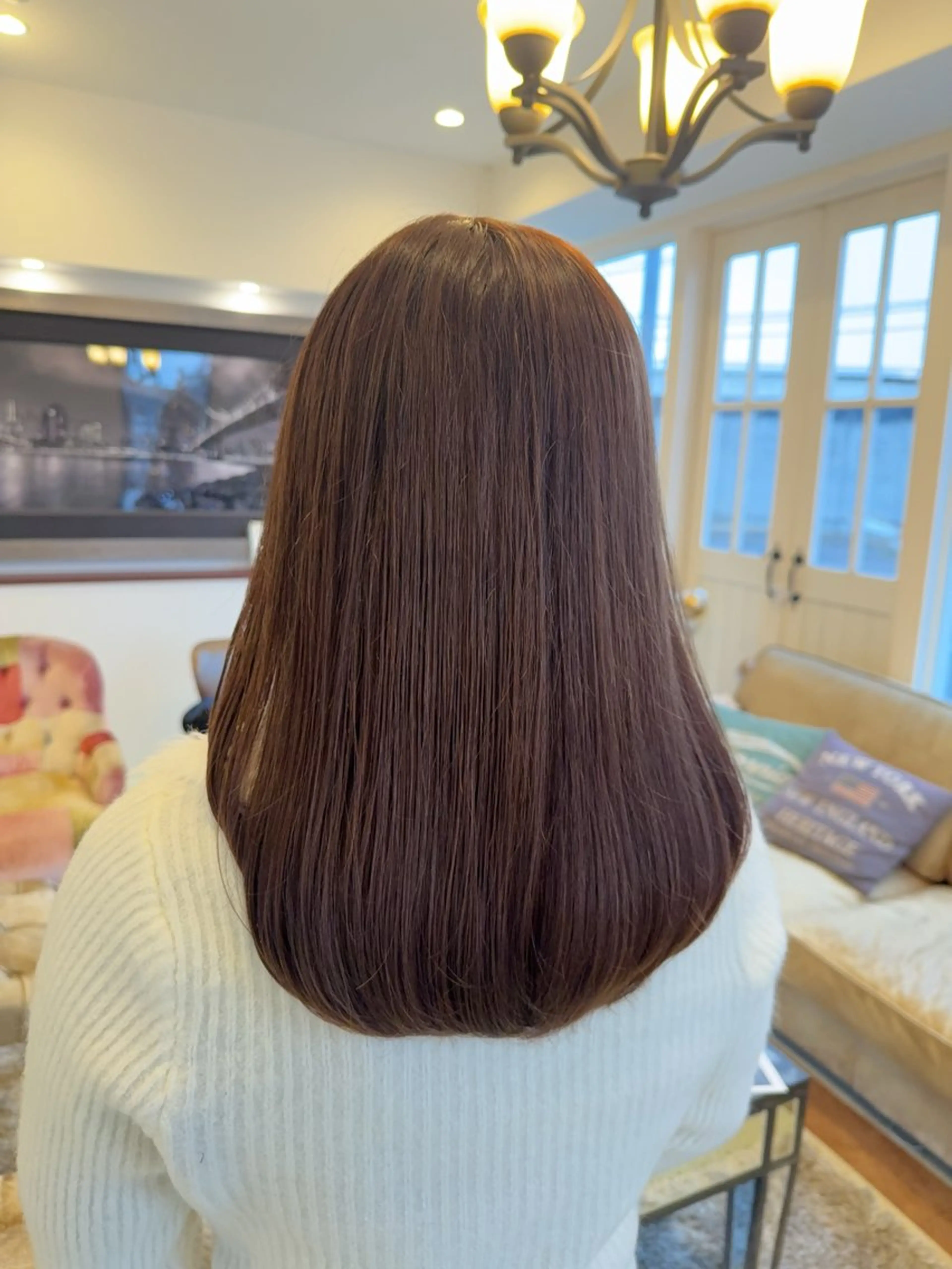 セミロング カラー ブリーチ/ レイヤー🌙Rikaのヘアスタイル