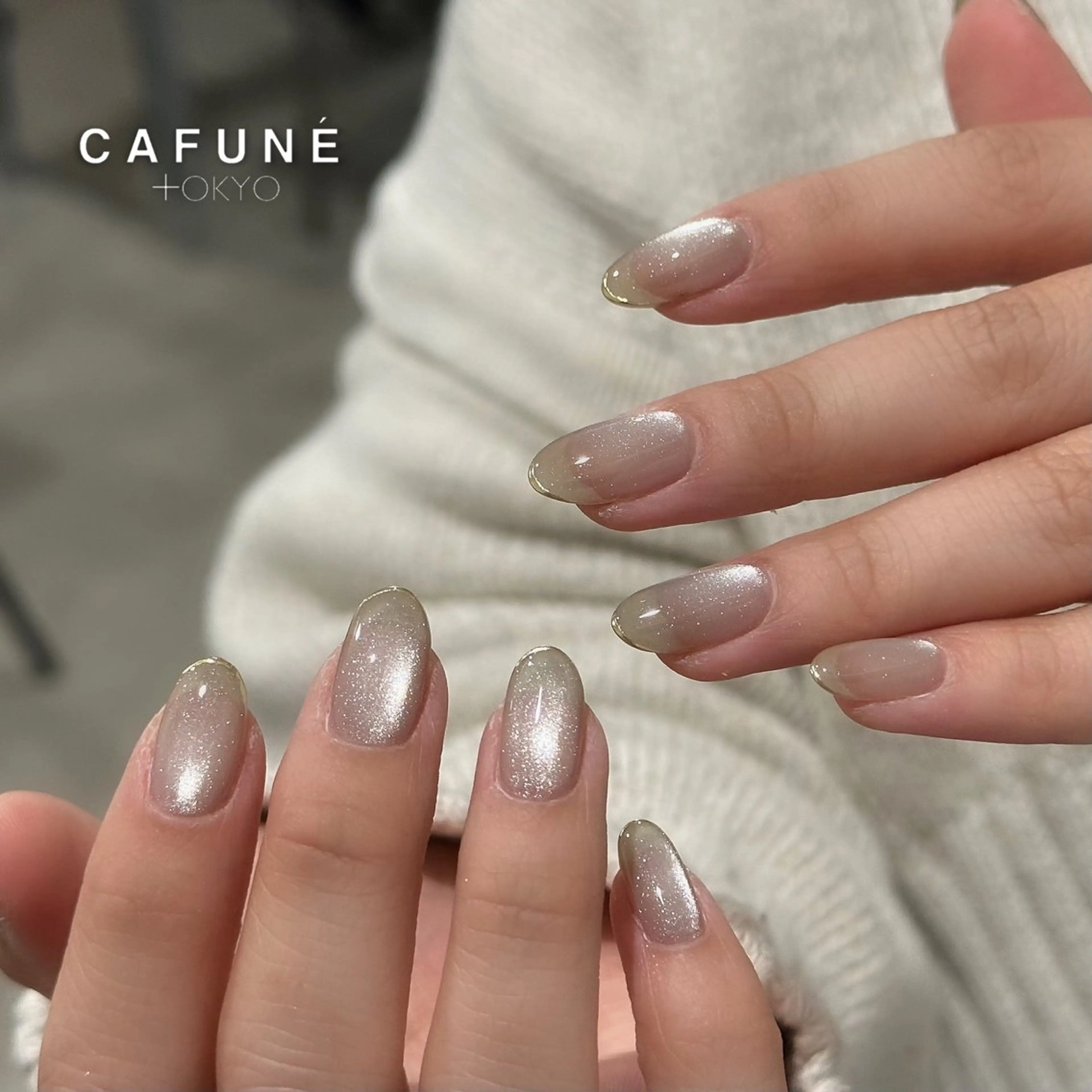 ネイル マグネットネイル ハンドネイル CAFUNÉ tokyo所属・☾ ໋CAFUNE yuki︎︎𓂃⟡のネイルデザイン