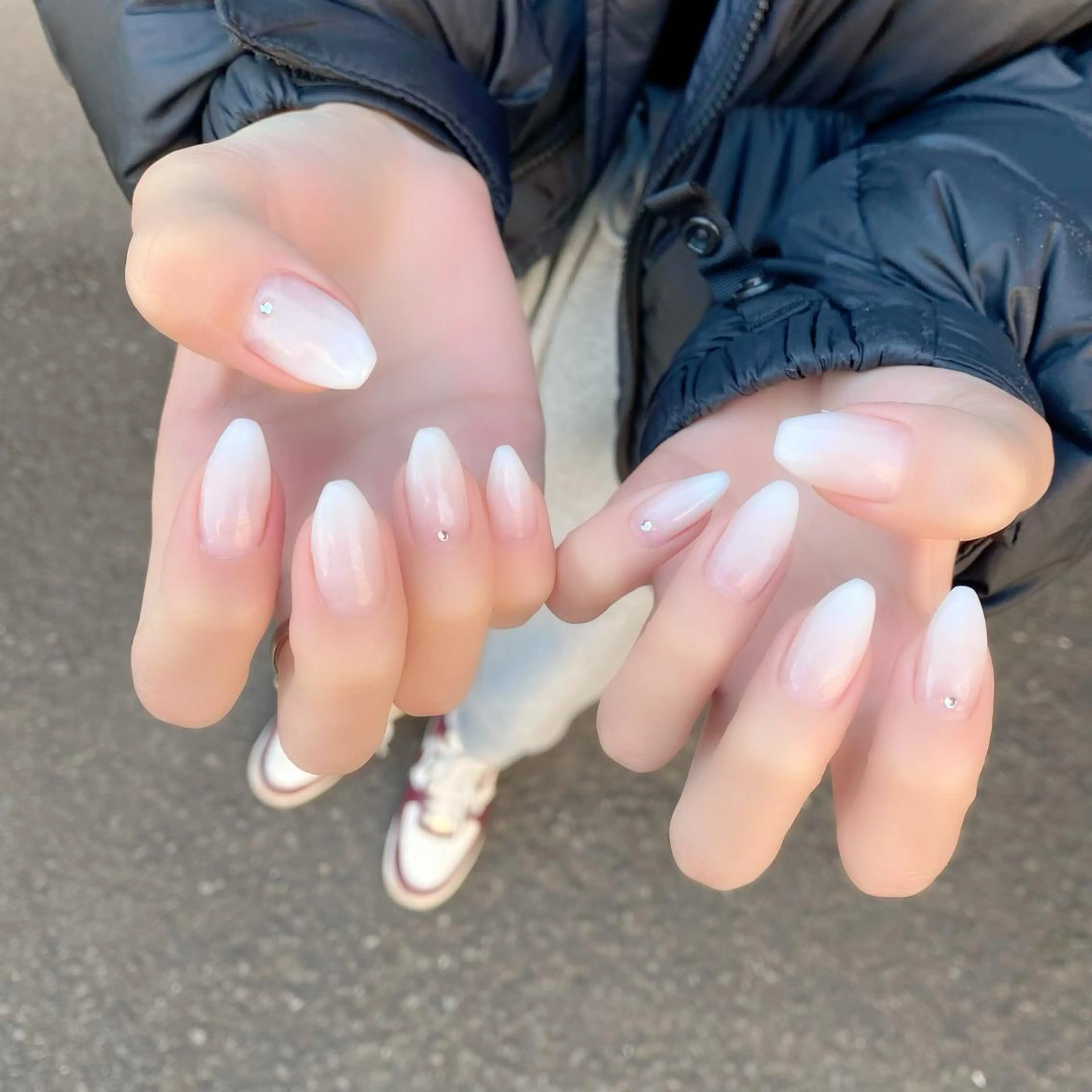 ネイル グラデーション 冬ネイル ハンドネイル Salon Kのネイルデザイン