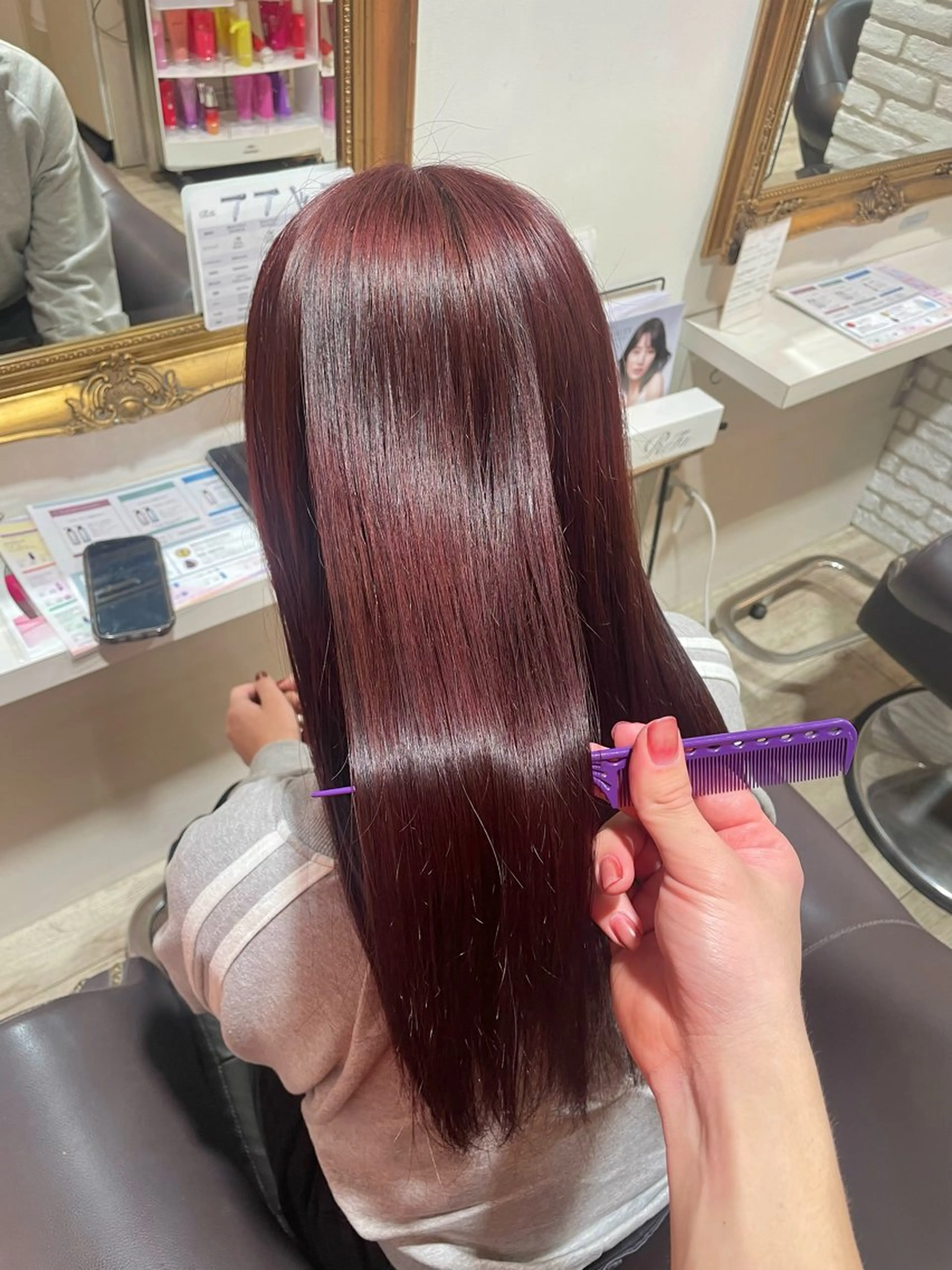ロング カラー メンズ ヘアカラー トリートメント ハイトーン特化艶髪/ 透明感カラー/なおとのヘアスタイル