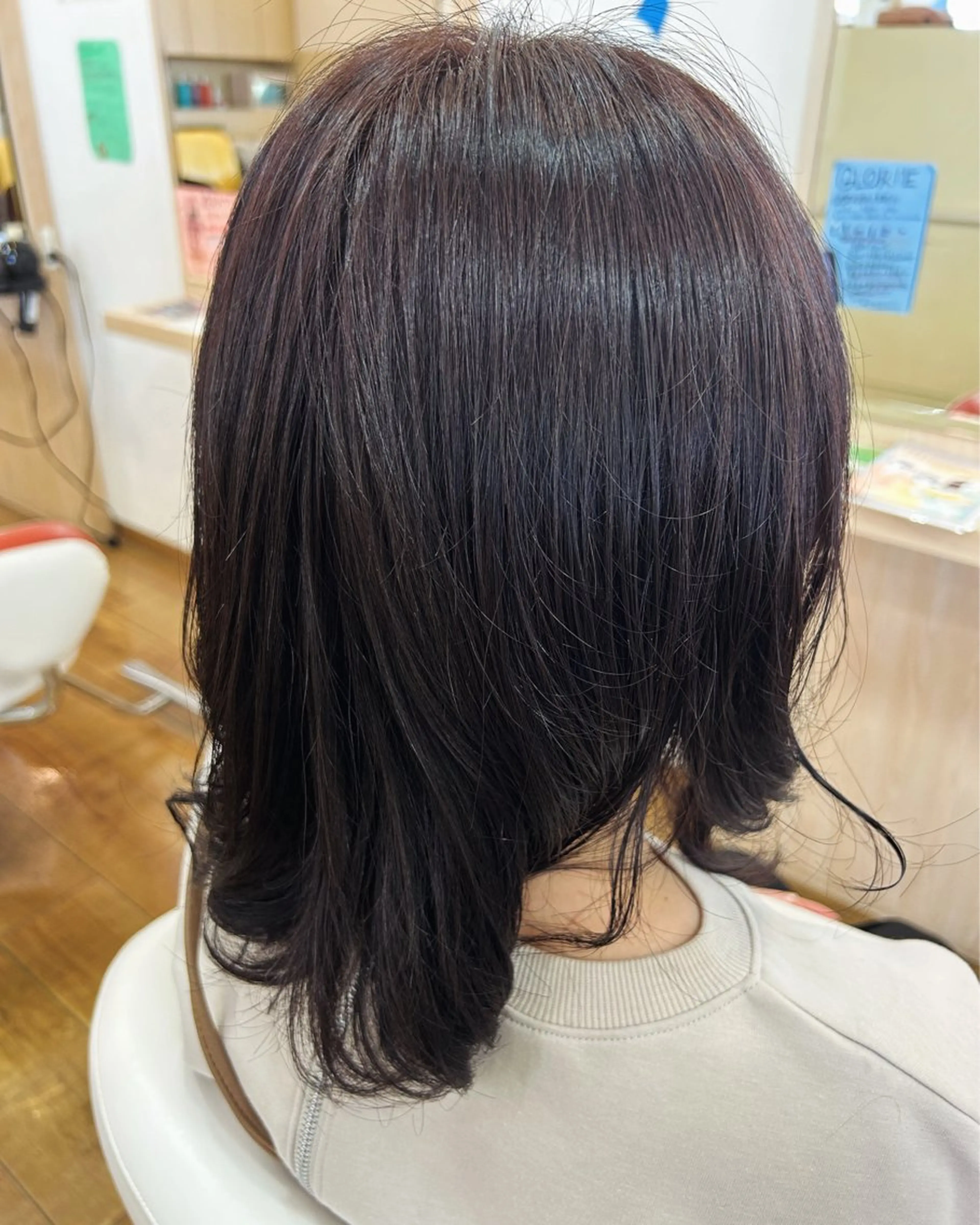 カラー ブリーチ ラベンダーカラー ブリーチなしカラー 田村 美沙子のヘアスタイル