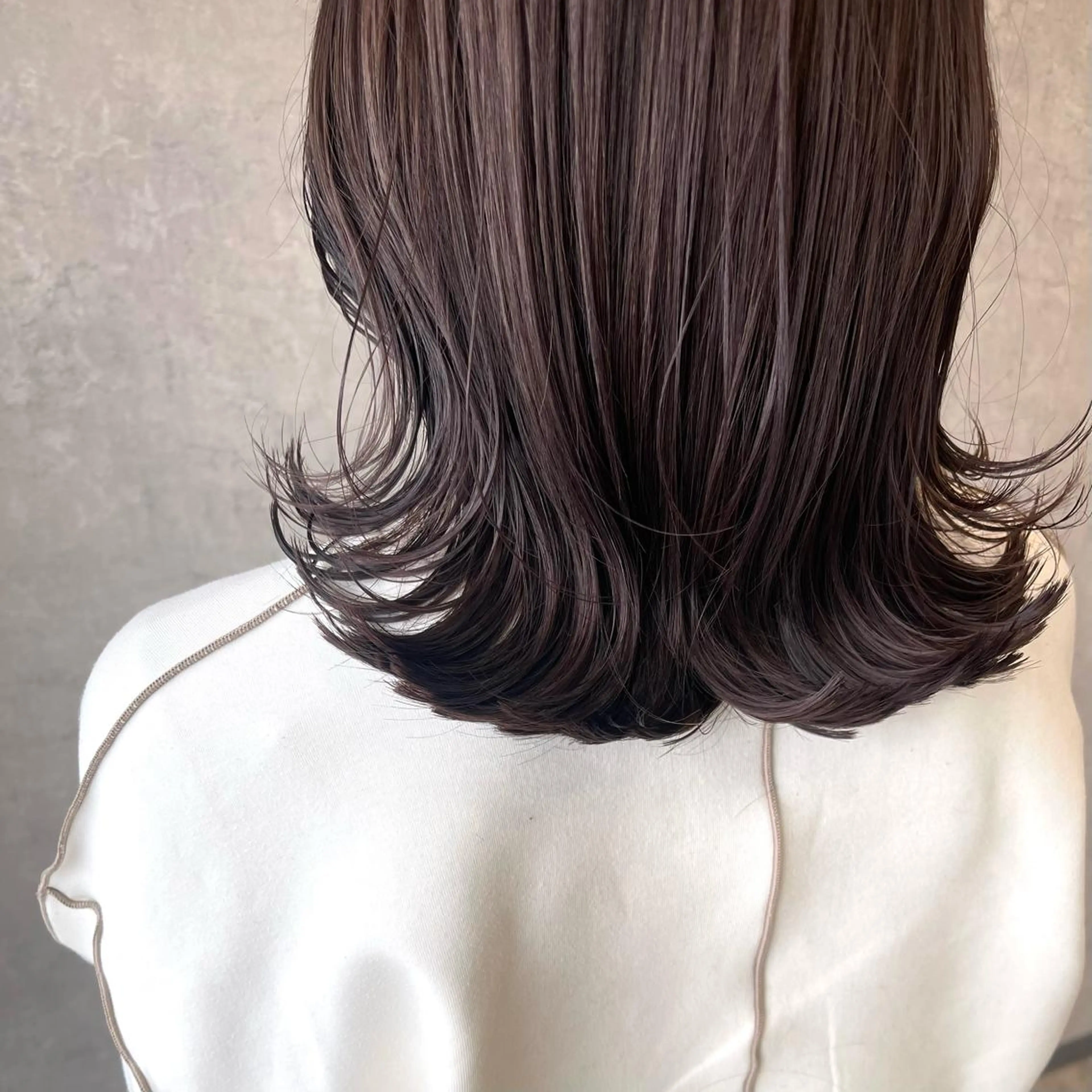 セミロング カラー ヘアアレンジ ラベンダーカラー カット ヘアカラー トリートメント merci.所属・🌻まさの あいり🌻のヘアスタイル