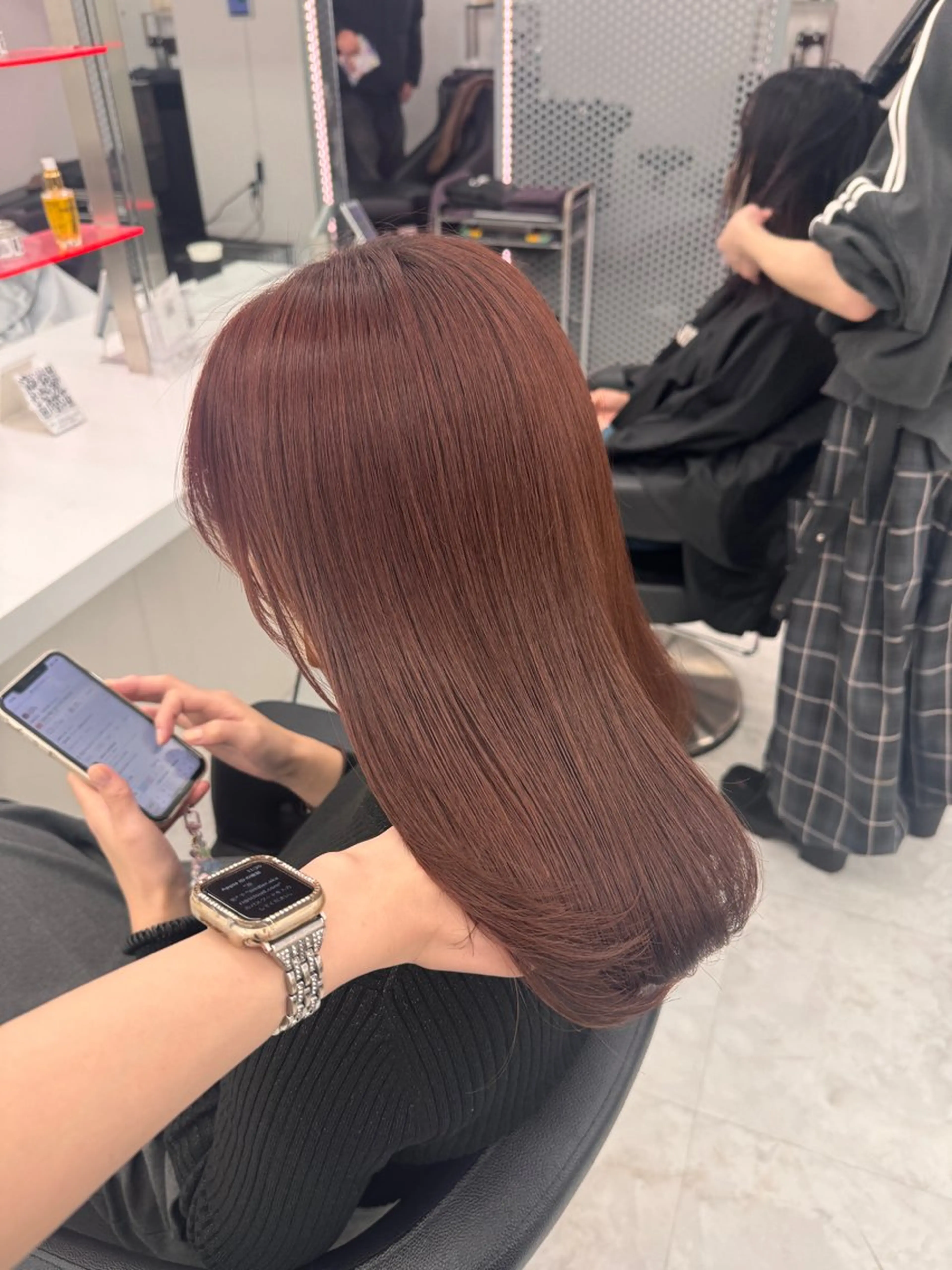 セミロング カラー ヘアカラー ヘッドスパ ヘアセット 💖透明感カラー＆暗 髪専門💖Akariのヘアスタイル