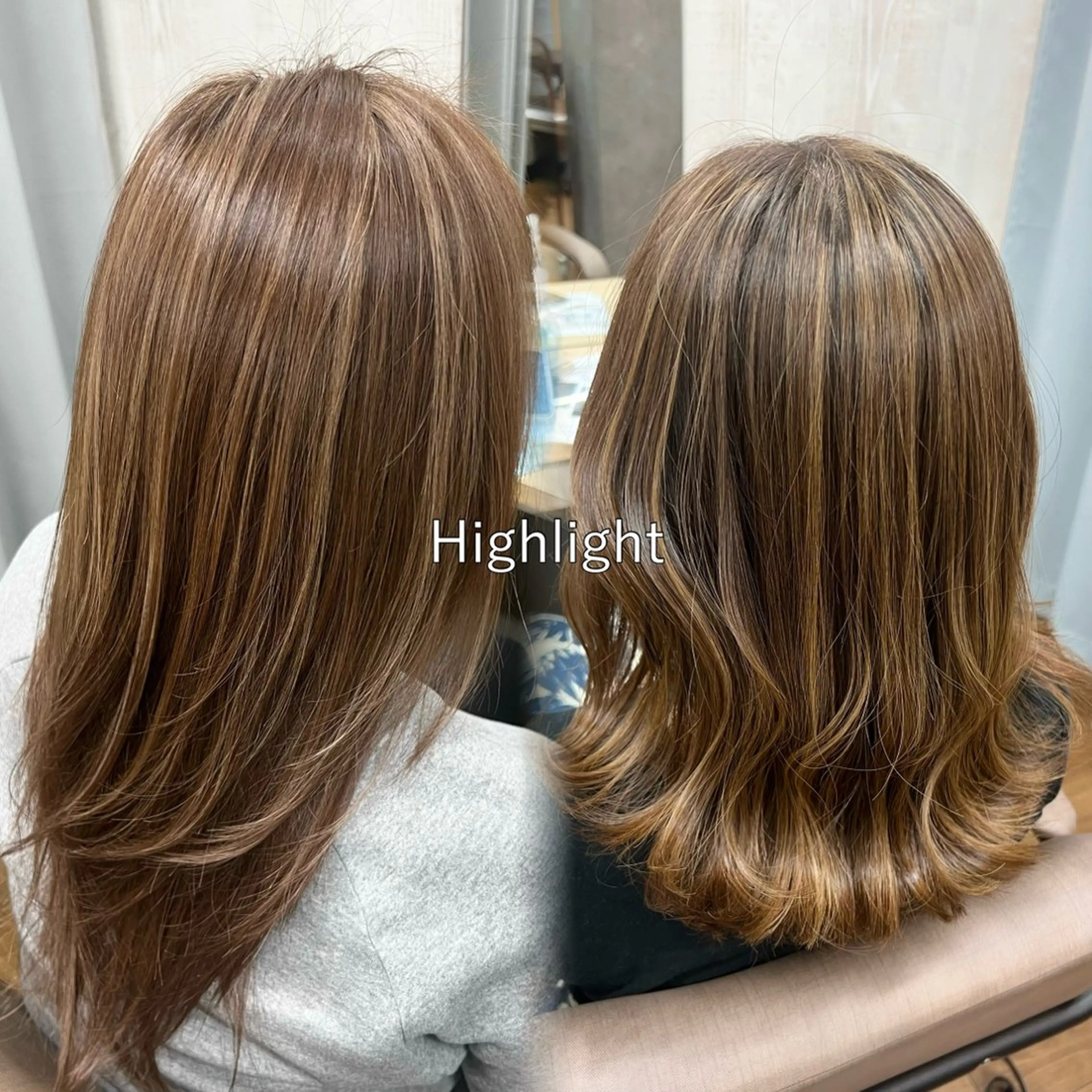 カラー 岡野 綾のヘアスタイル