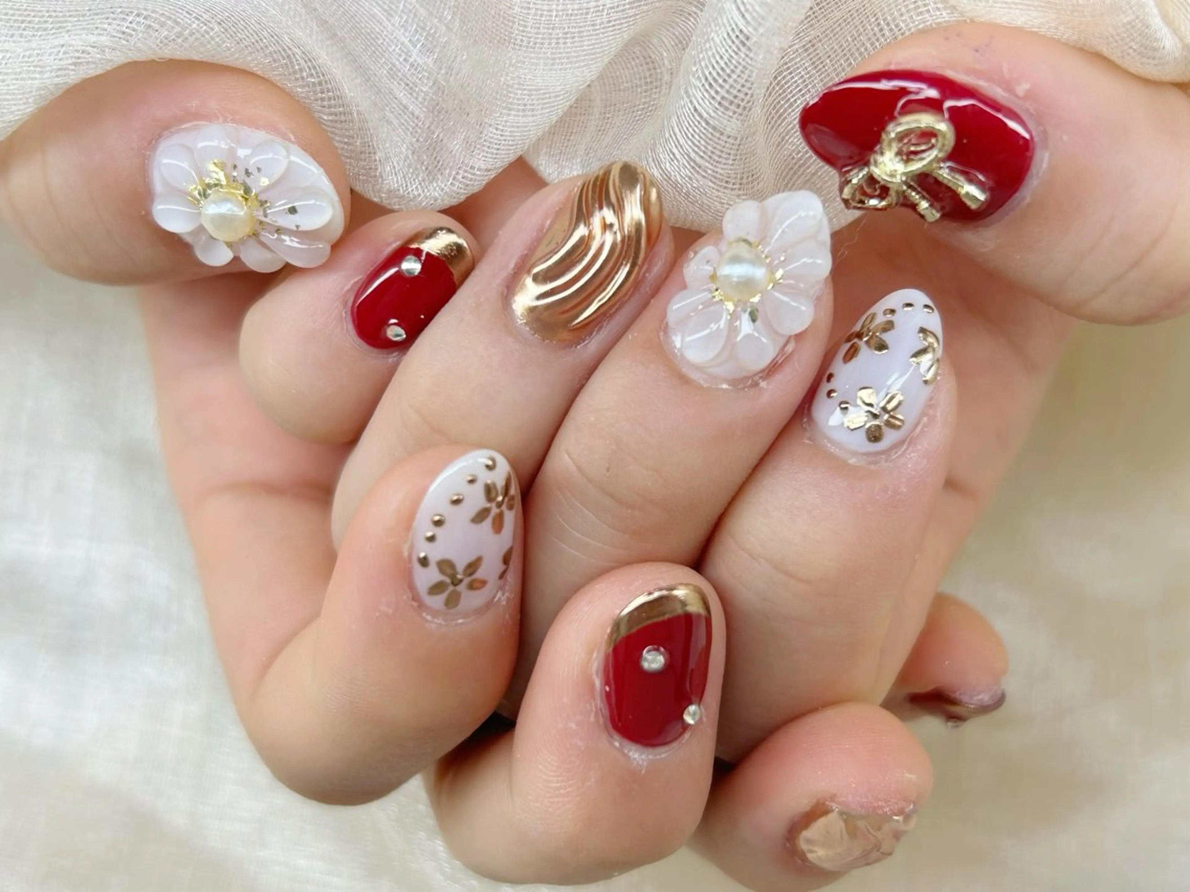 ネイル 成人式 持ち込み ワンカラーネイル ハンドネイル Lino Nailのネイルデザイン