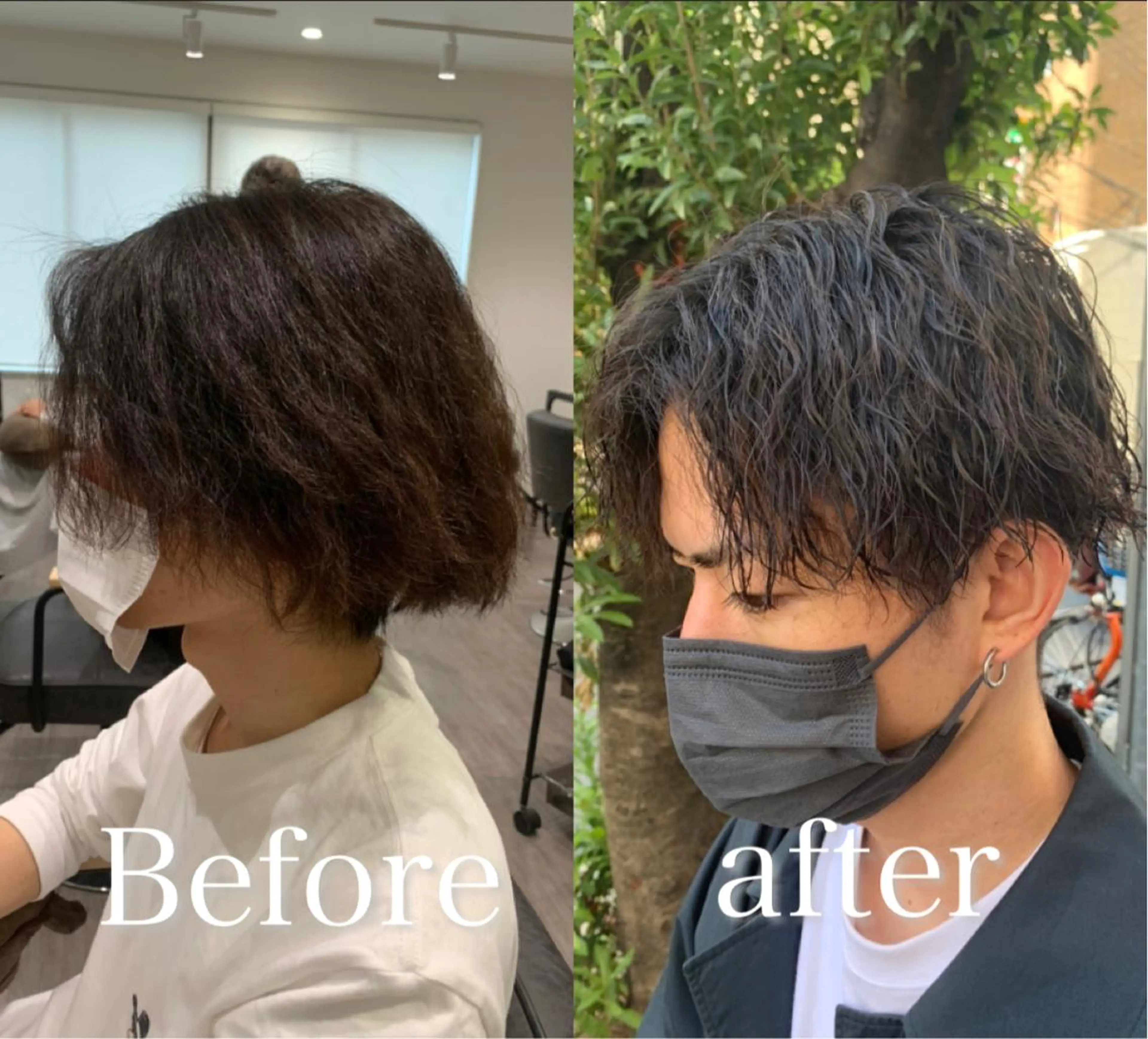 ミディアム メンズ 【酸性ストレート】 宮下和明のヘアスタイル