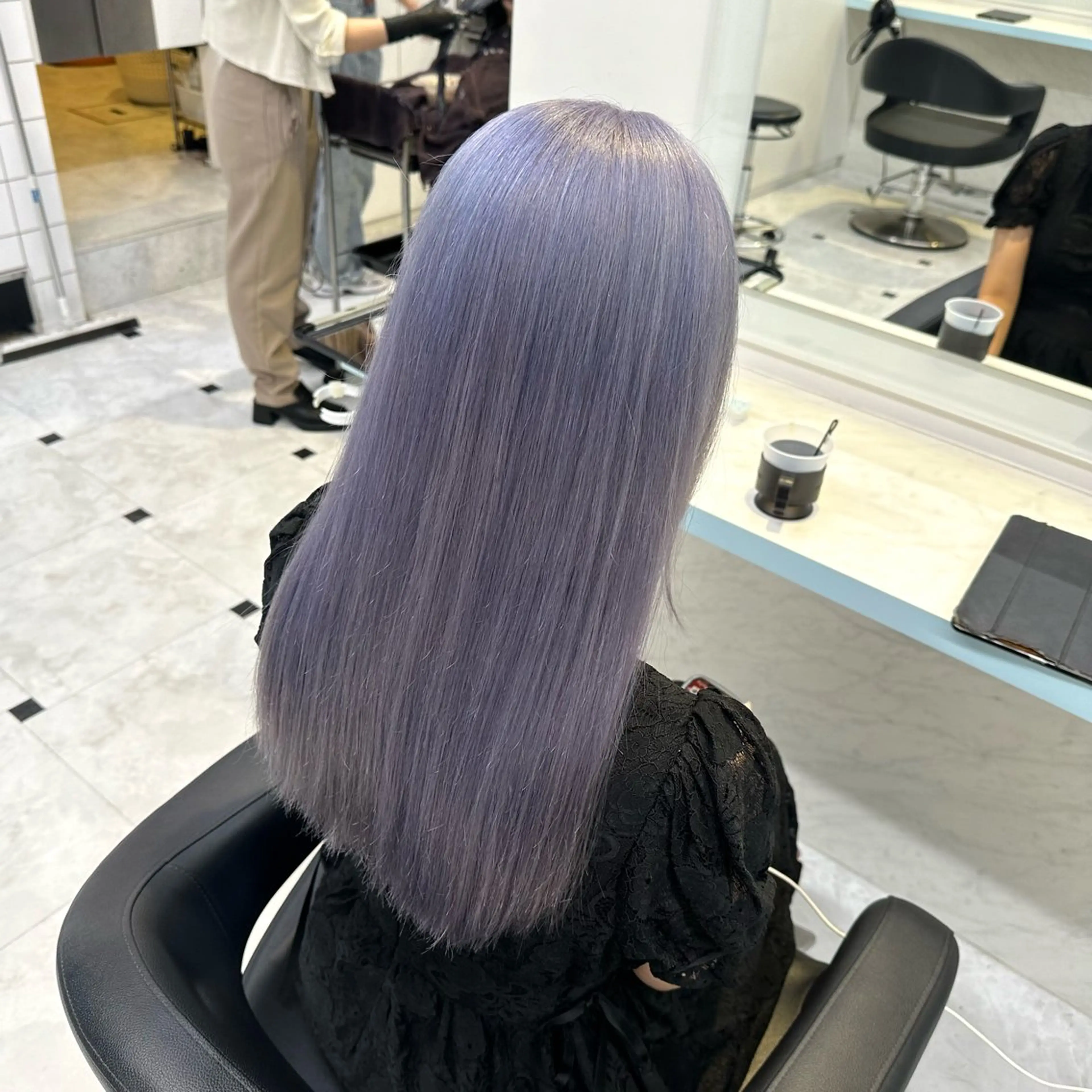 ロング カラー ハイトーン🌈メンズ カット♡Machanのヘアスタイル