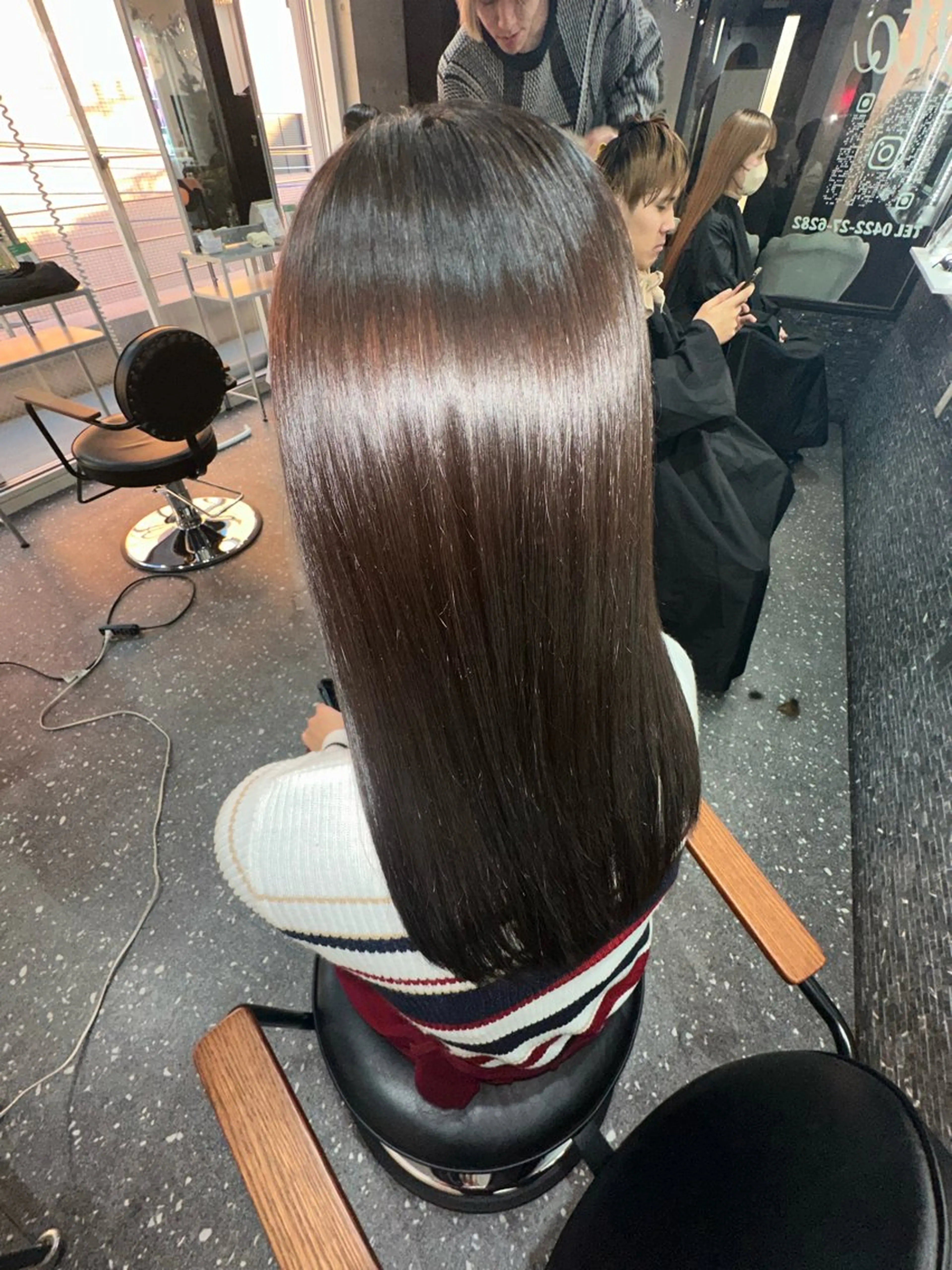 ロング パーマ カット 縮毛矯正 トリートメント 髪質改善⭐️縮毛矯正 吉祥寺⭐️Rinaのヘアスタイル