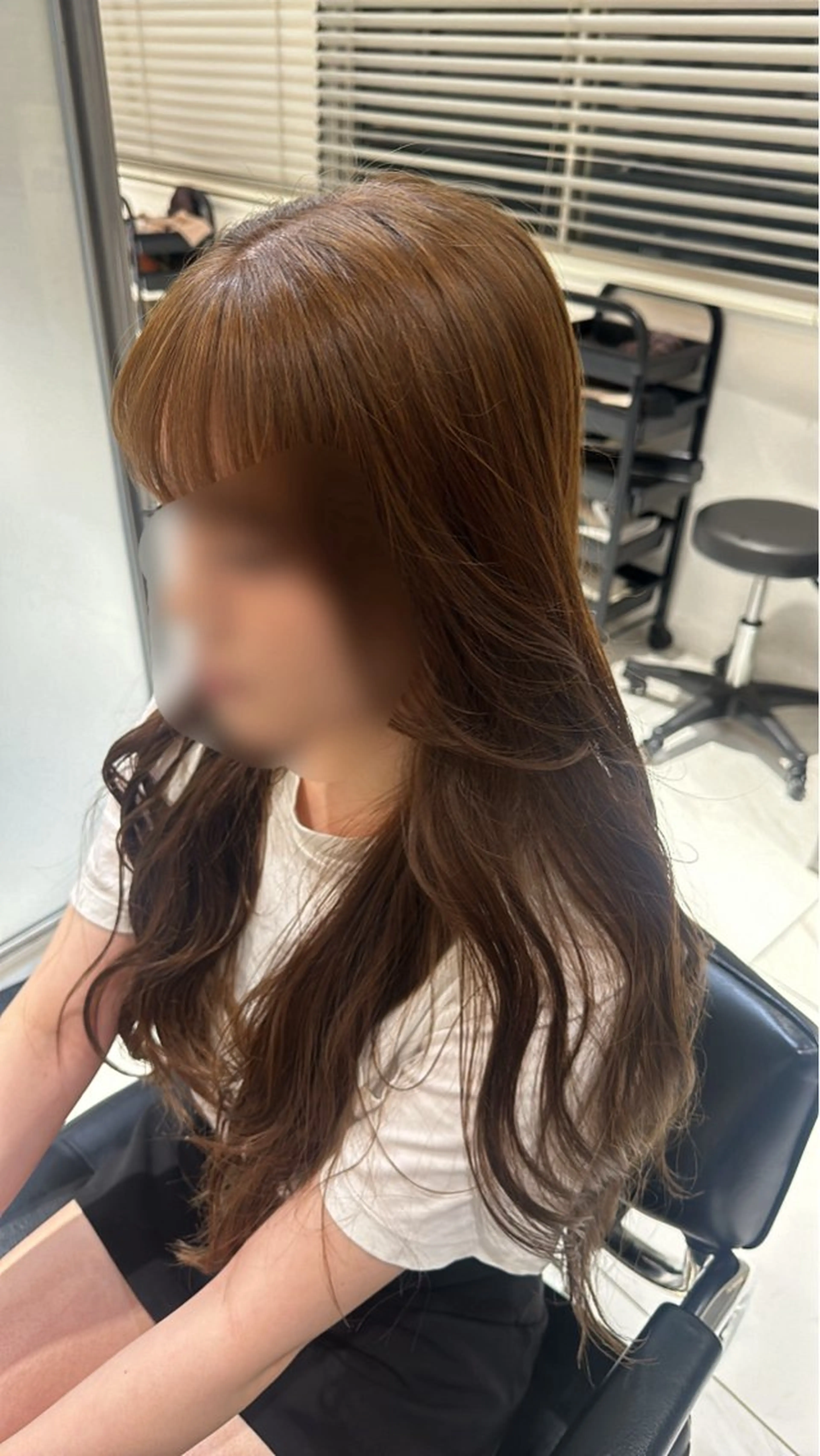 ロング トリートメント 艶ブリーチ/カット kurumi🌼のヘアスタイル