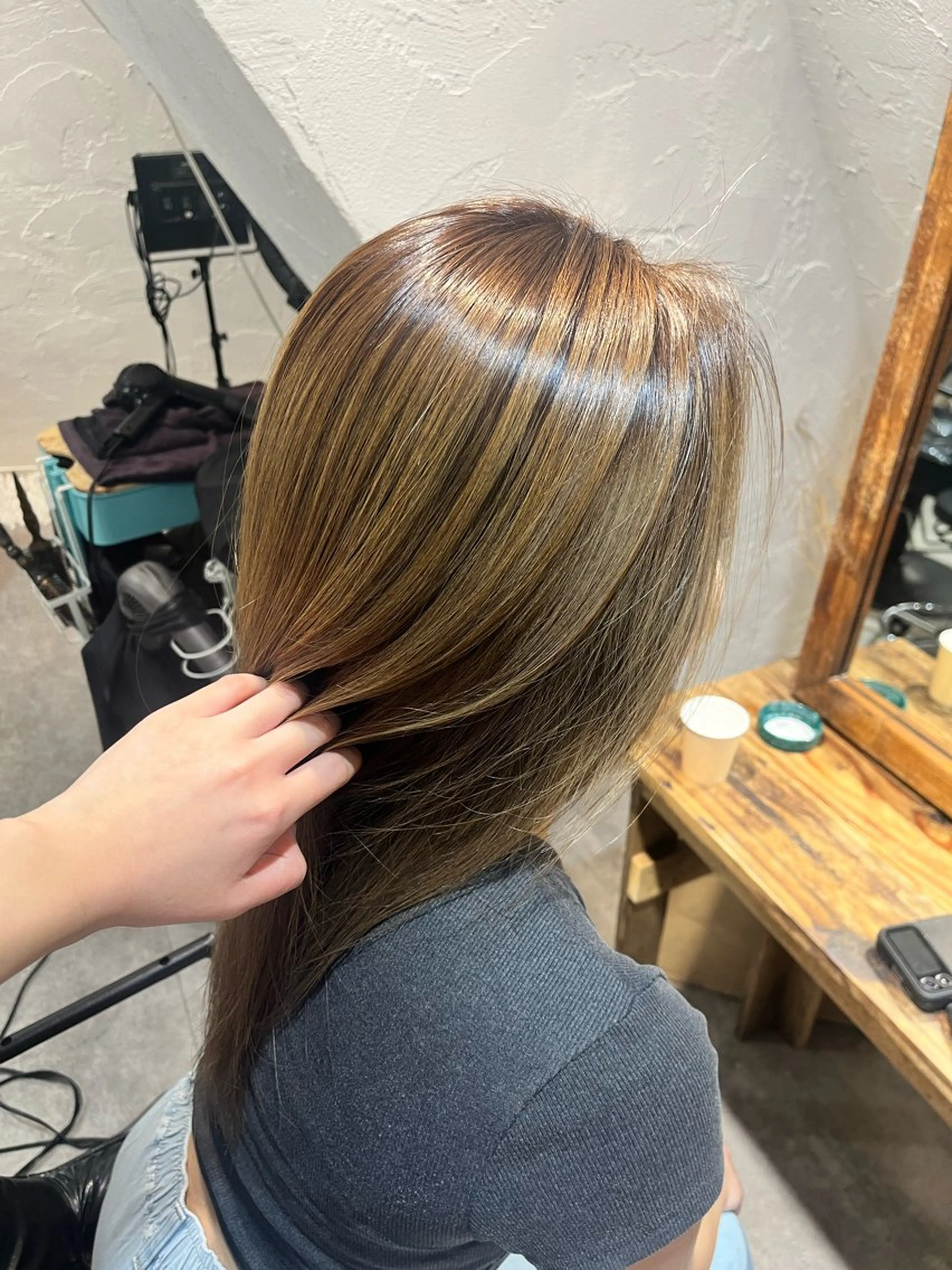 セミロング カット ヘアカラー トリートメント 新宿デザインカット 👶RENAのヘアスタイル