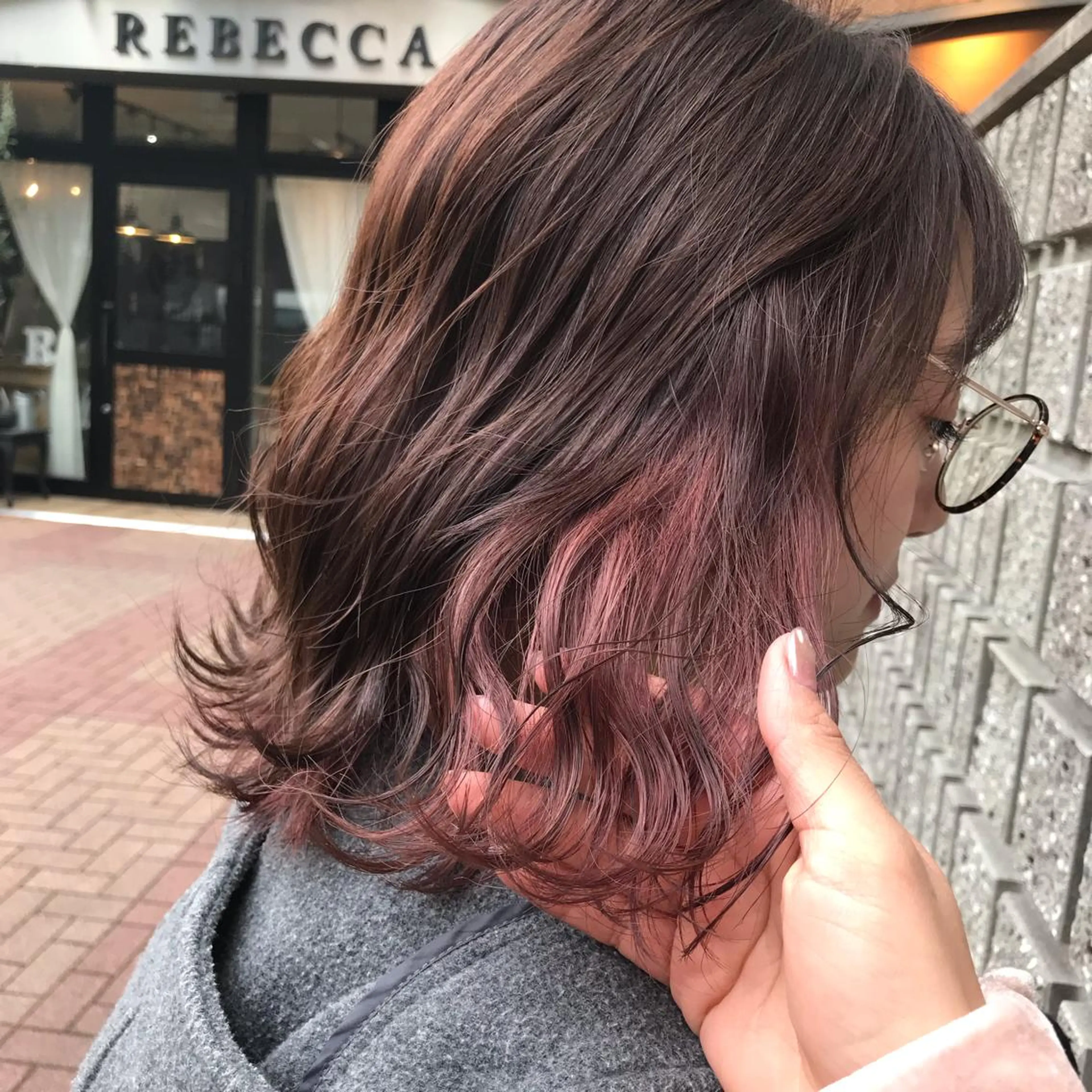 セミロング カラー ヘアカラー トリートメント レイヤー/顔周り /AKARIのヘアスタイル