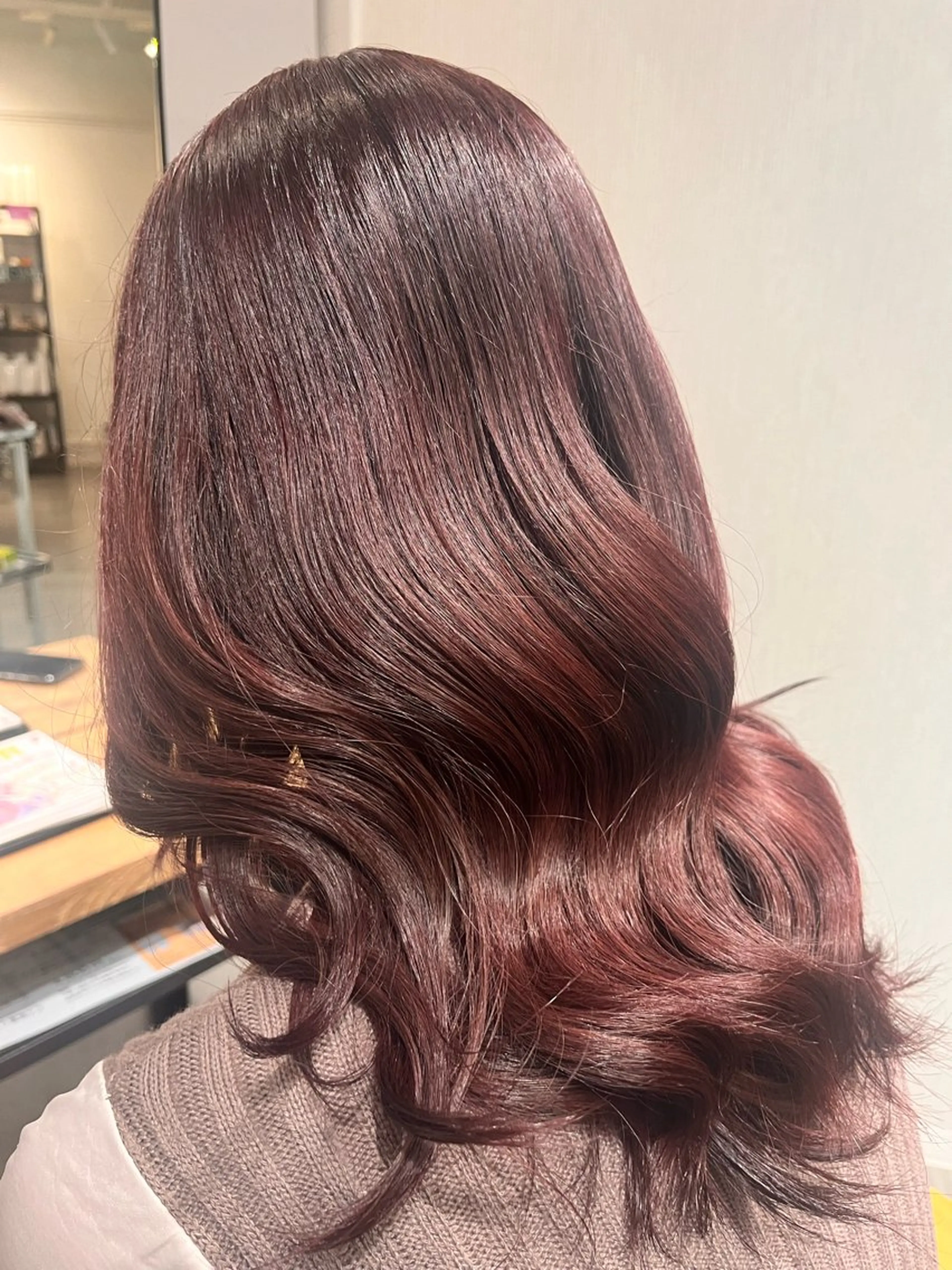 セミロング 🍒Ayana🍒 艶カラー🍒のヘアスタイル