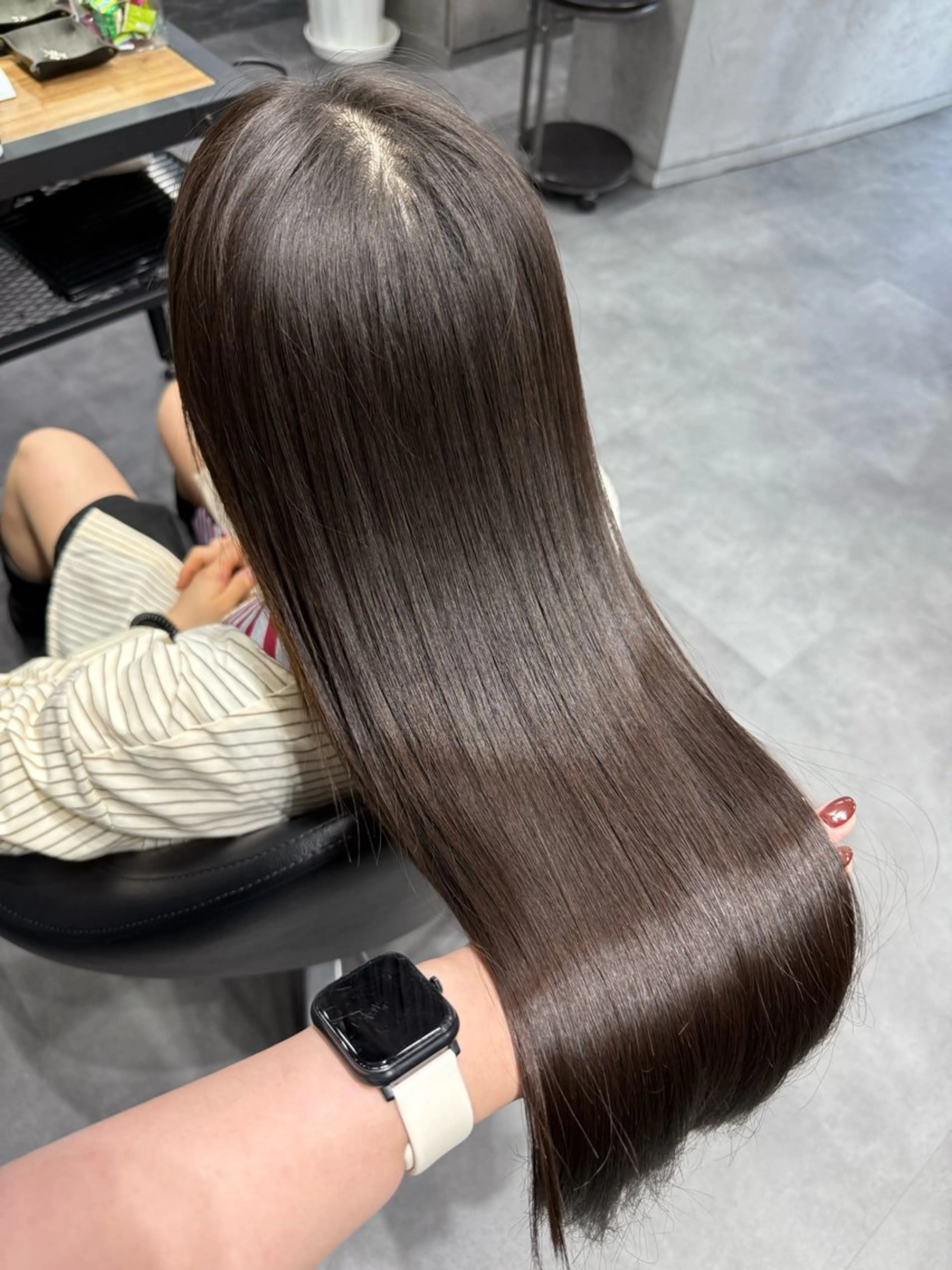 ロング パーマ 縮毛矯正 三木 まことのヘアスタイル