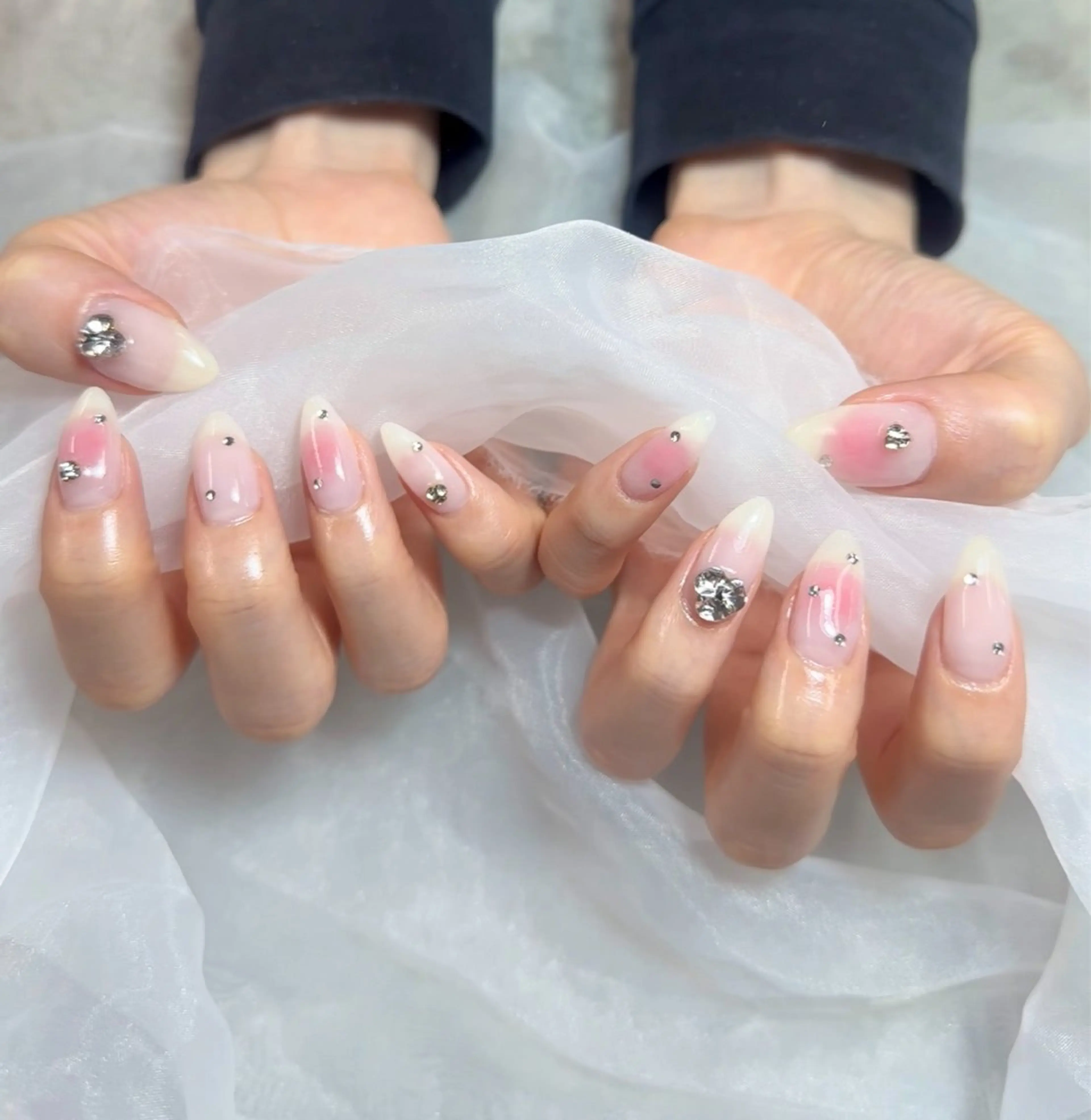 ネイル チークネイル ハンドネイル ハンドケア 🎀 peTiT Rino 🎀のネイルデザイン
