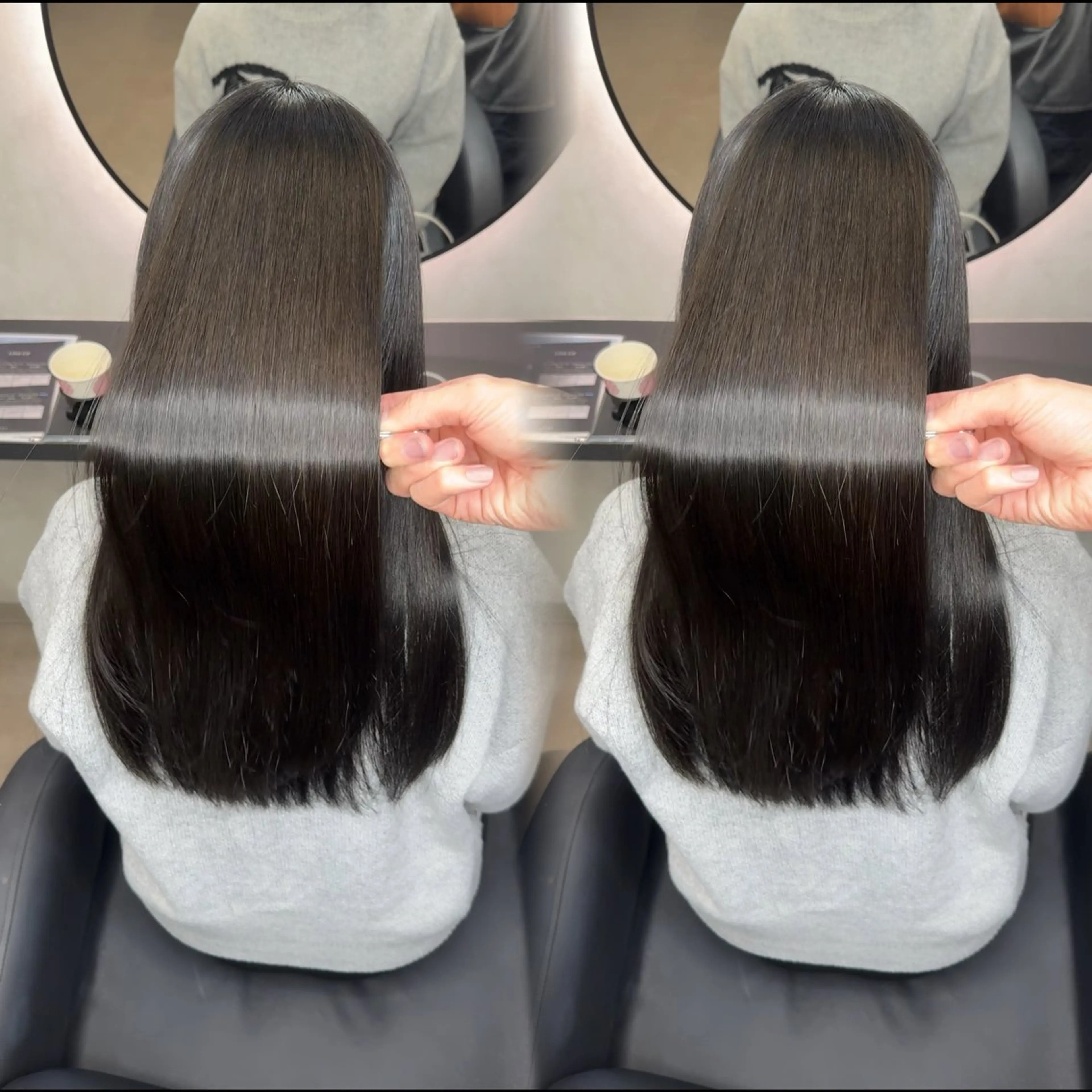 ロング カラー ヘアアレンジ カット ヘアカラー 縮毛矯正 トリートメント 新宿 /髪質改善/ 縮毛矯正/ヒュウガのヘアスタイル