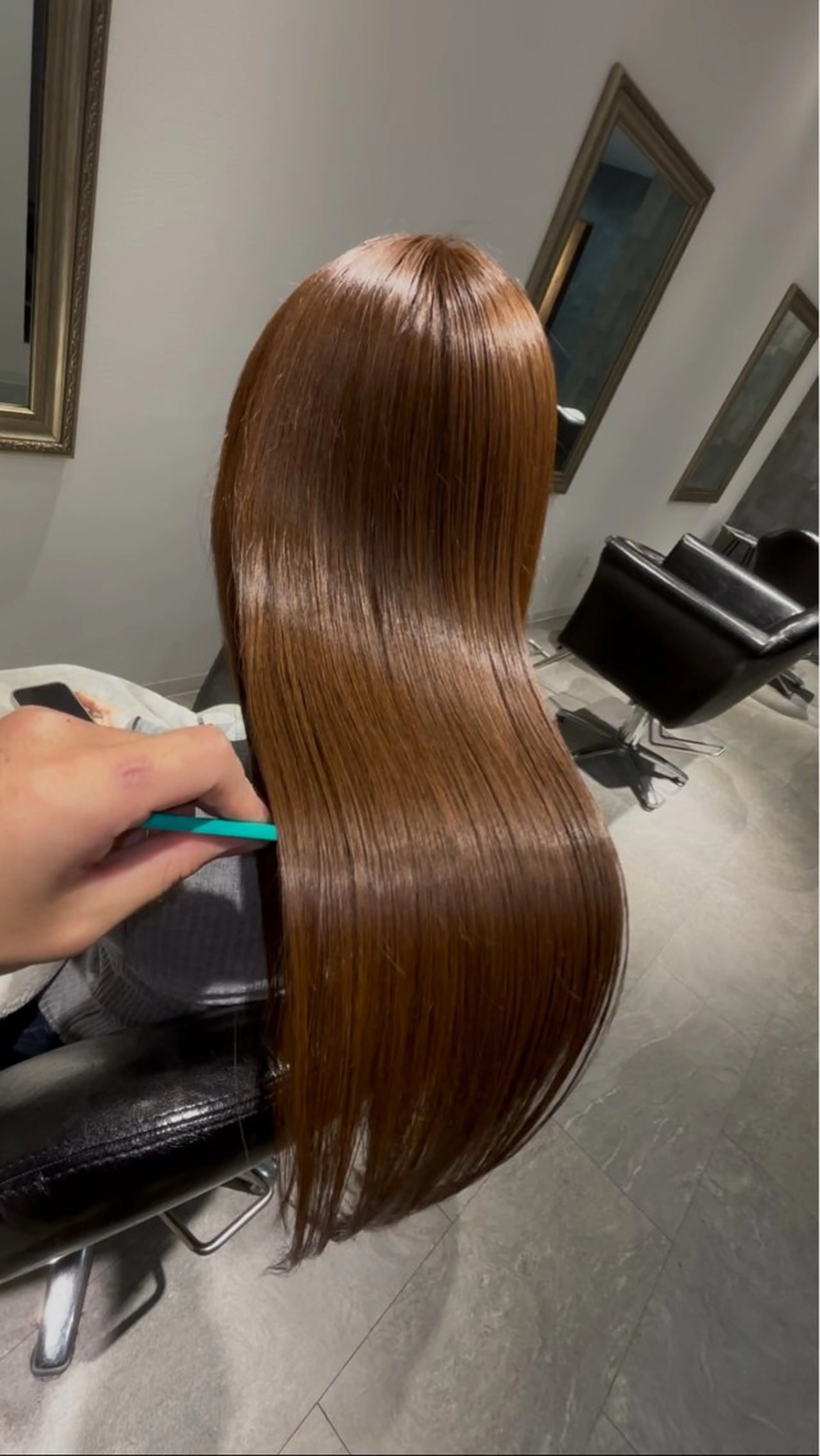 ロング 縮毛矯正 トリートメント 縮毛矯正特化 /冨永隆誠のヘアスタイル