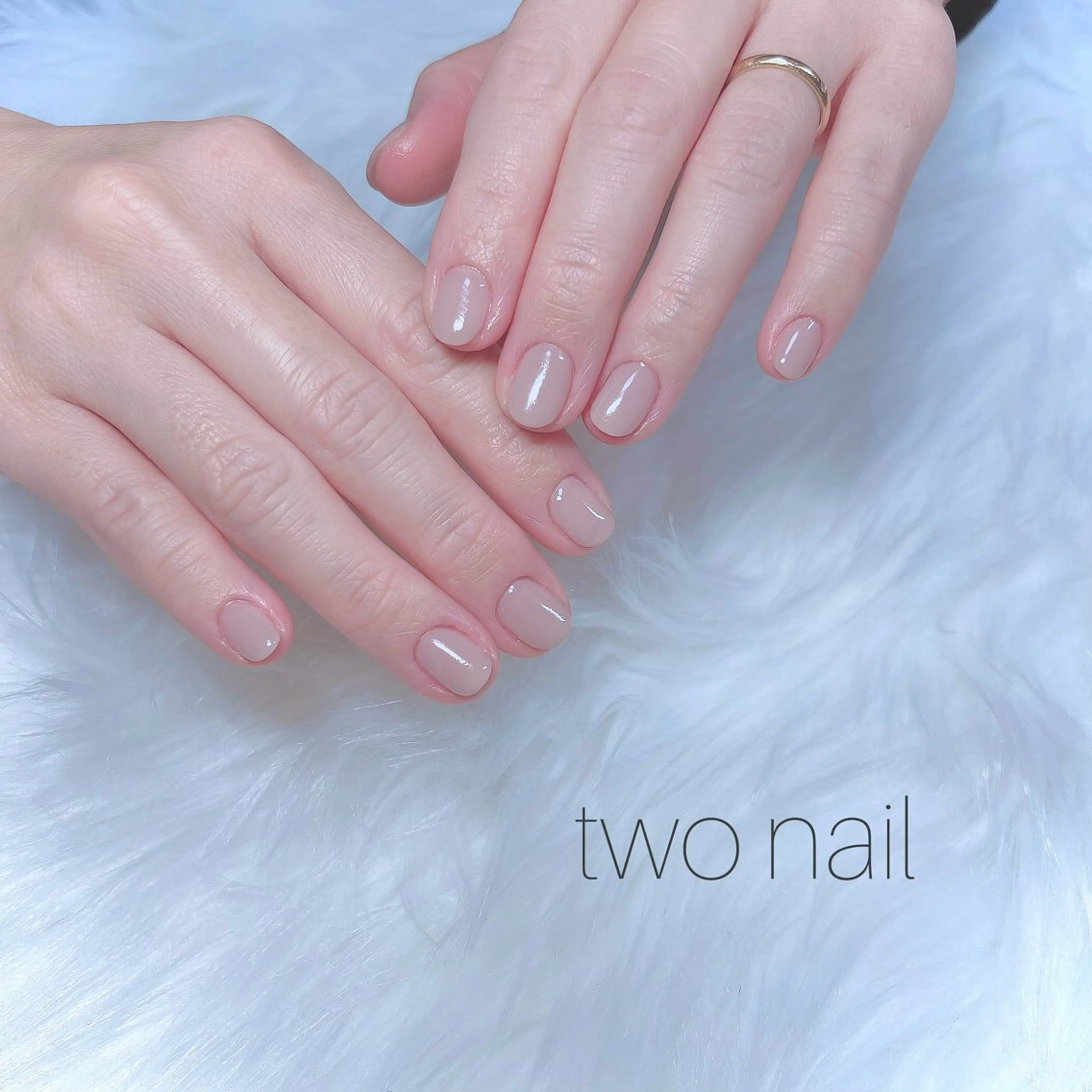 ネイル ネイルチップ ホワイト ハンドネイル two nailのネイルデザイン