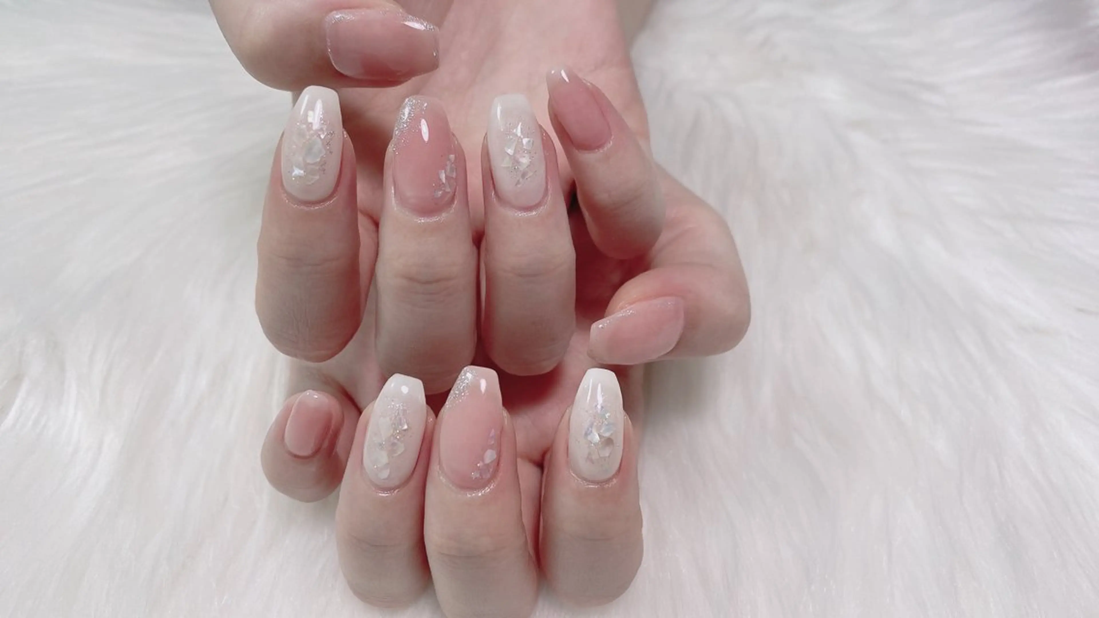 ネイル ハンドネイル オーシャン スカルプネイルサロンのネイルデザイン