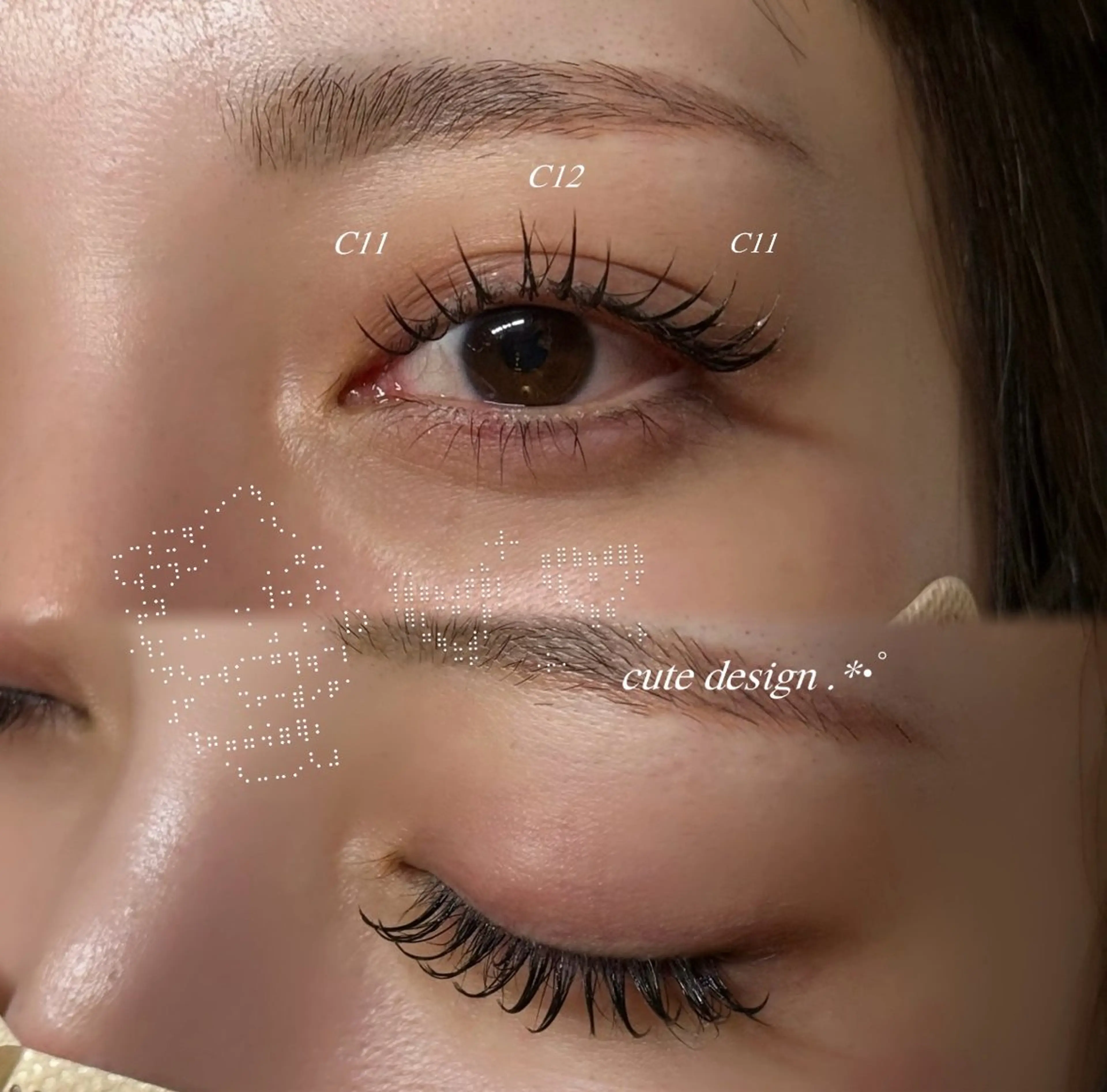 マツエク・マツパ キュート セーブル マツエク yuma ୨୧のマツエク・マツパデザイン