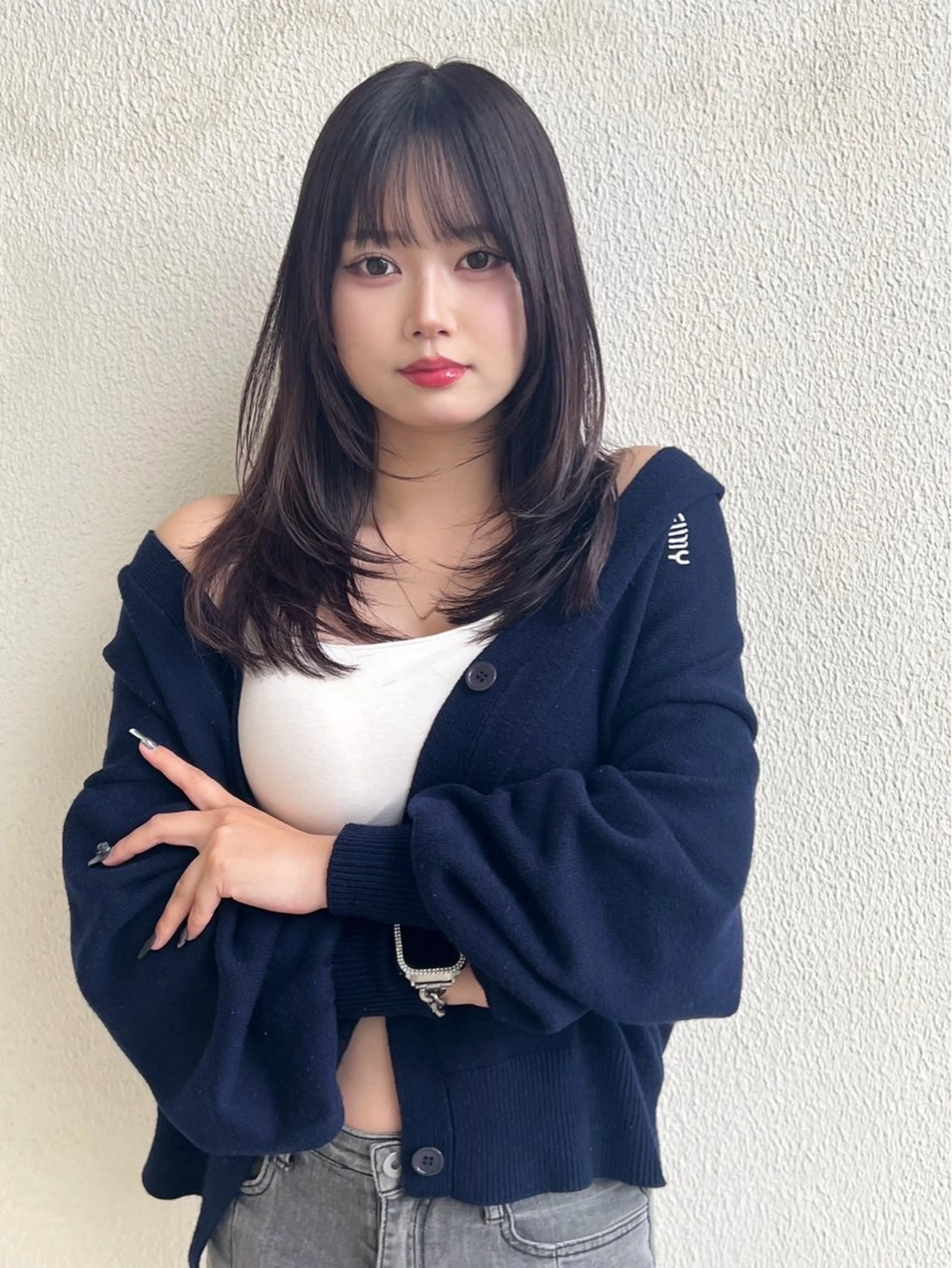 セミロング カラー カット ヘアカラー qpula  大濠 西新所属・qpula クプラのヘアスタイル