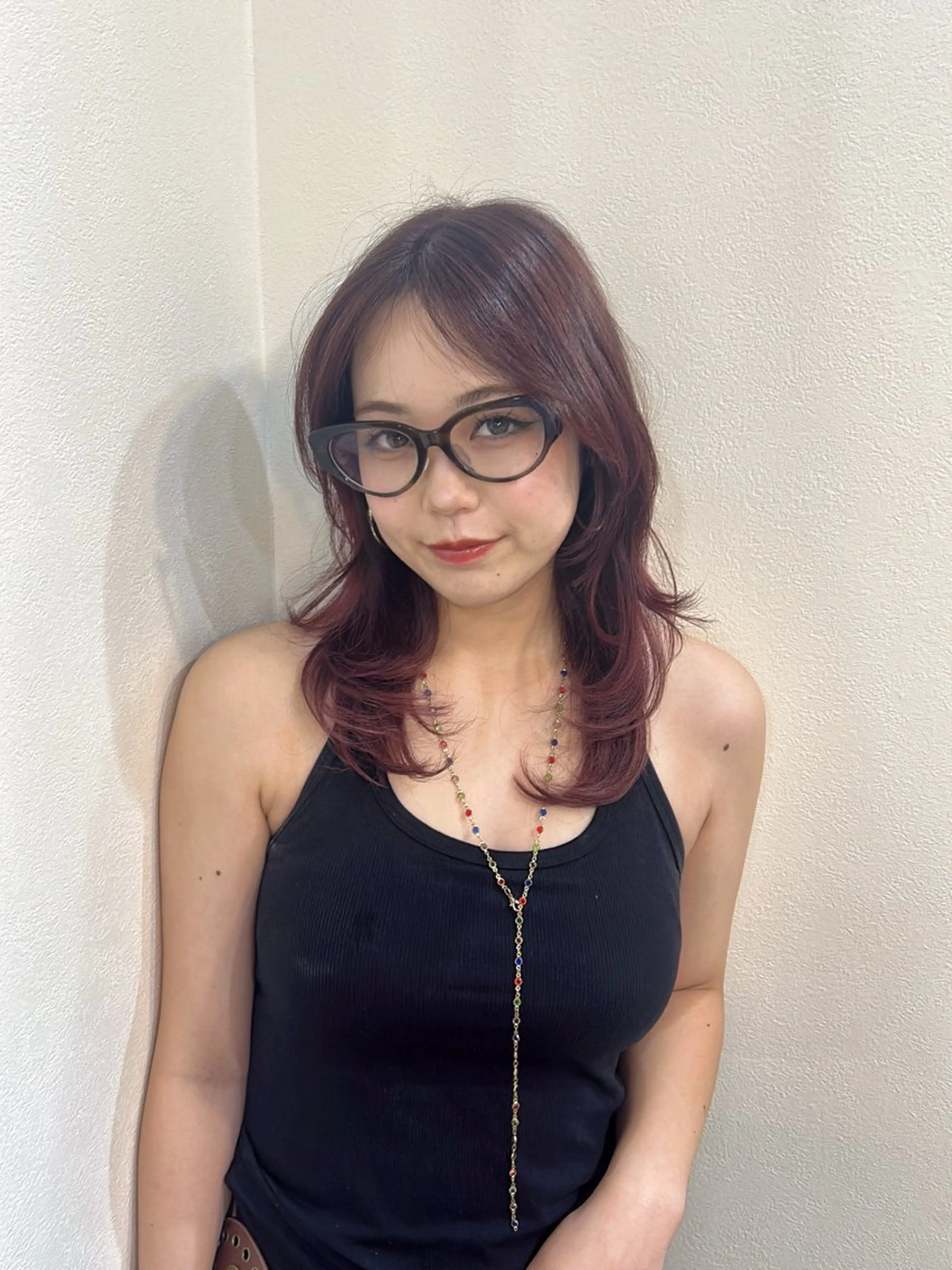ミディアム レイヤーカット カット ヘアカラー 透明感カラー🛁/ Tuki(ツキ)のヘアスタイル