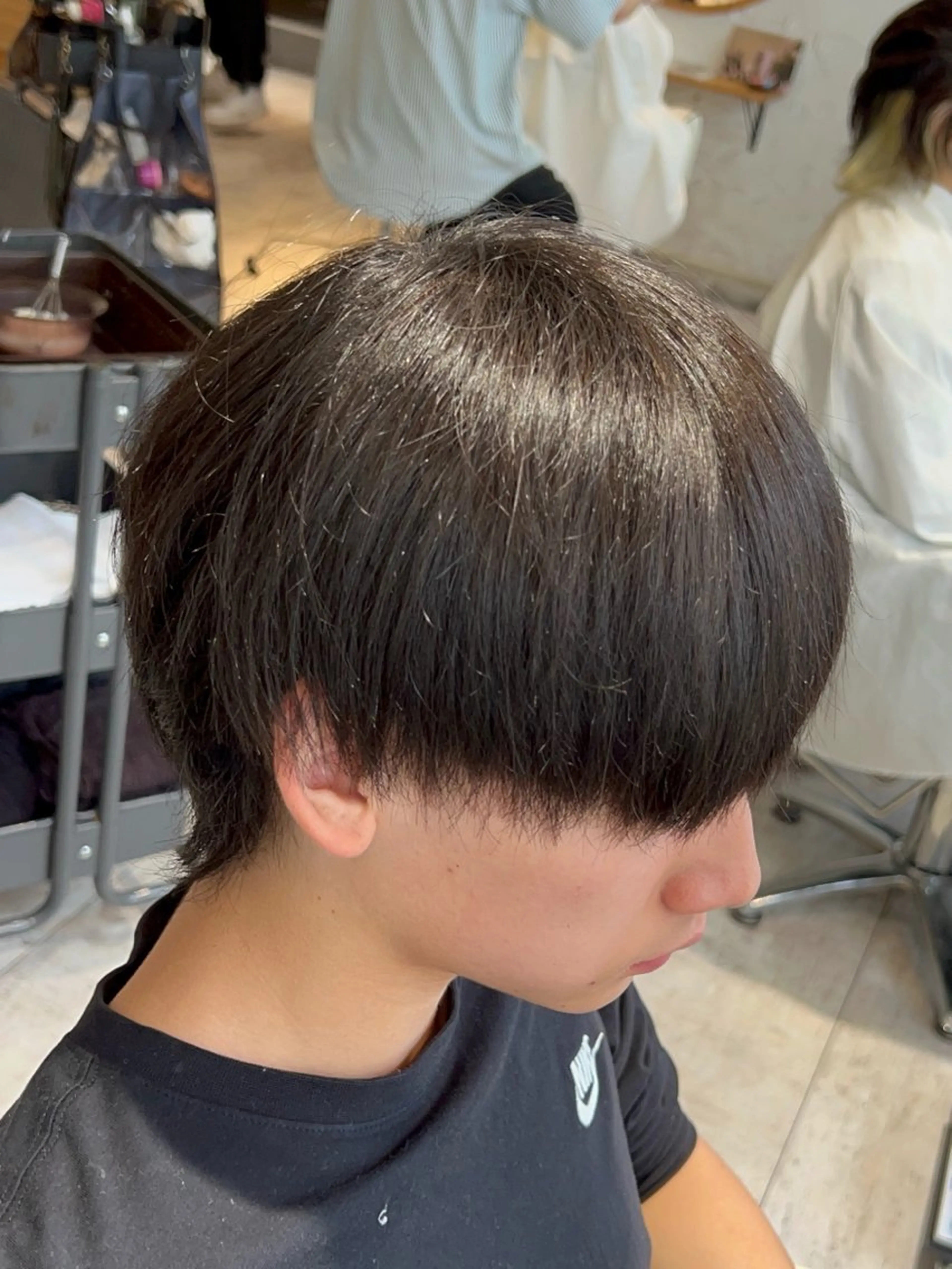 メンズ 難波/メンズウルフ・ フェザーパーマ鶴田文のヘアスタイル