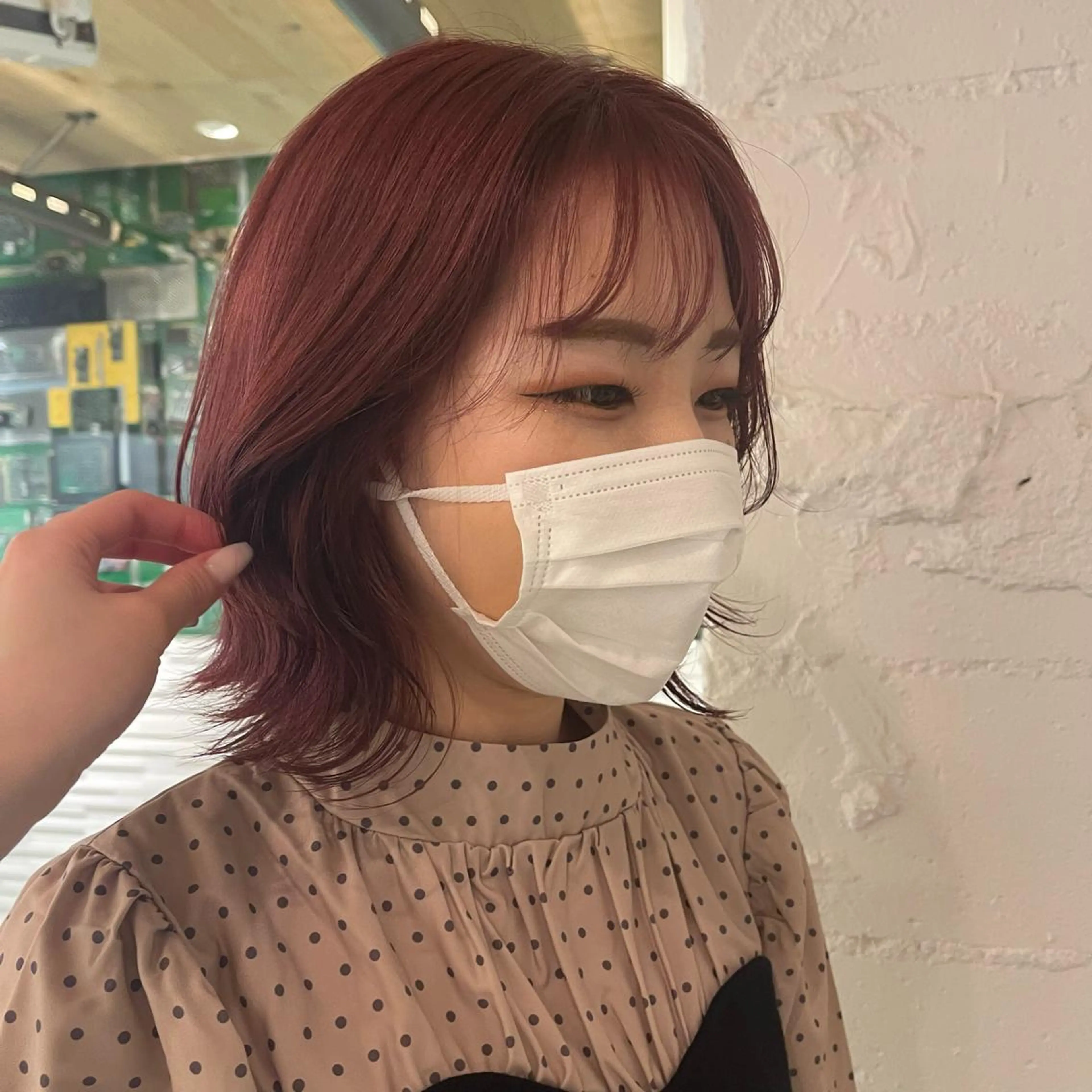 ショート カラー ヘアカラー トリートメント lunty miichiのヘアスタイル