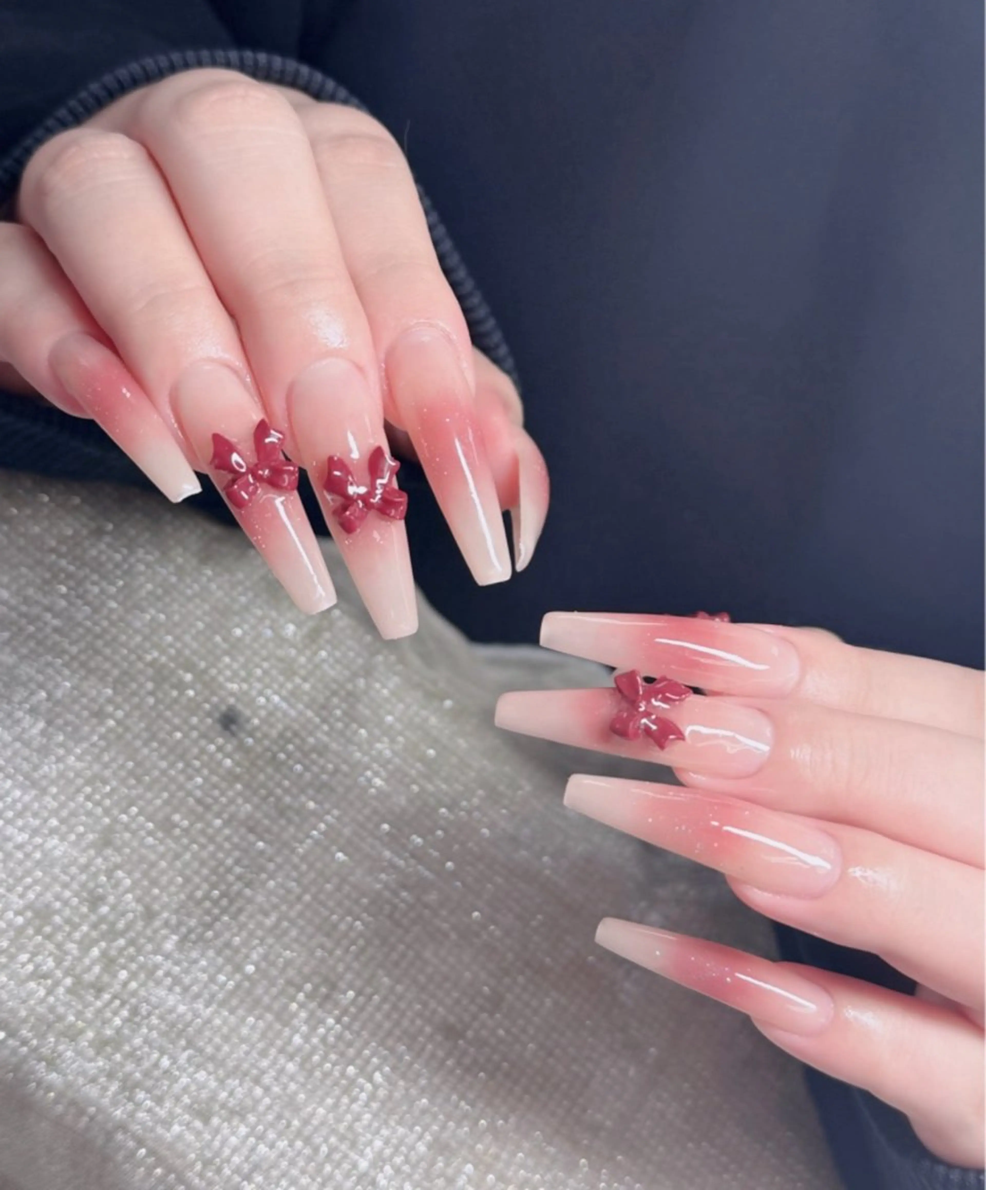 ネイル ジェルネイル 韓国ネイル マグネットネイル ネイルチップ 冬ネイル ハンドネイル Lenie Nailのネイルデザイン