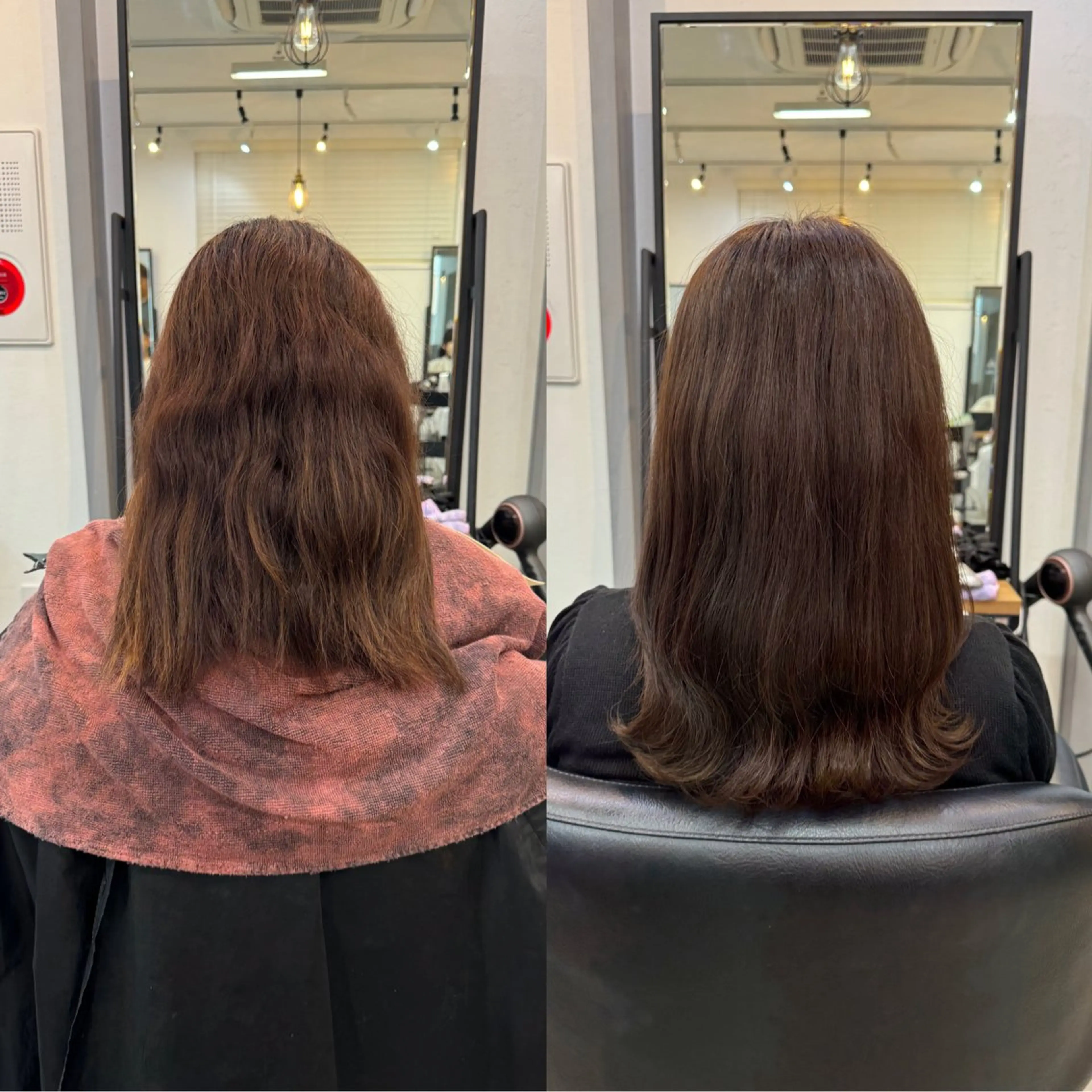 ミディアム カラー 髙橋 李里亜のヘアスタイル