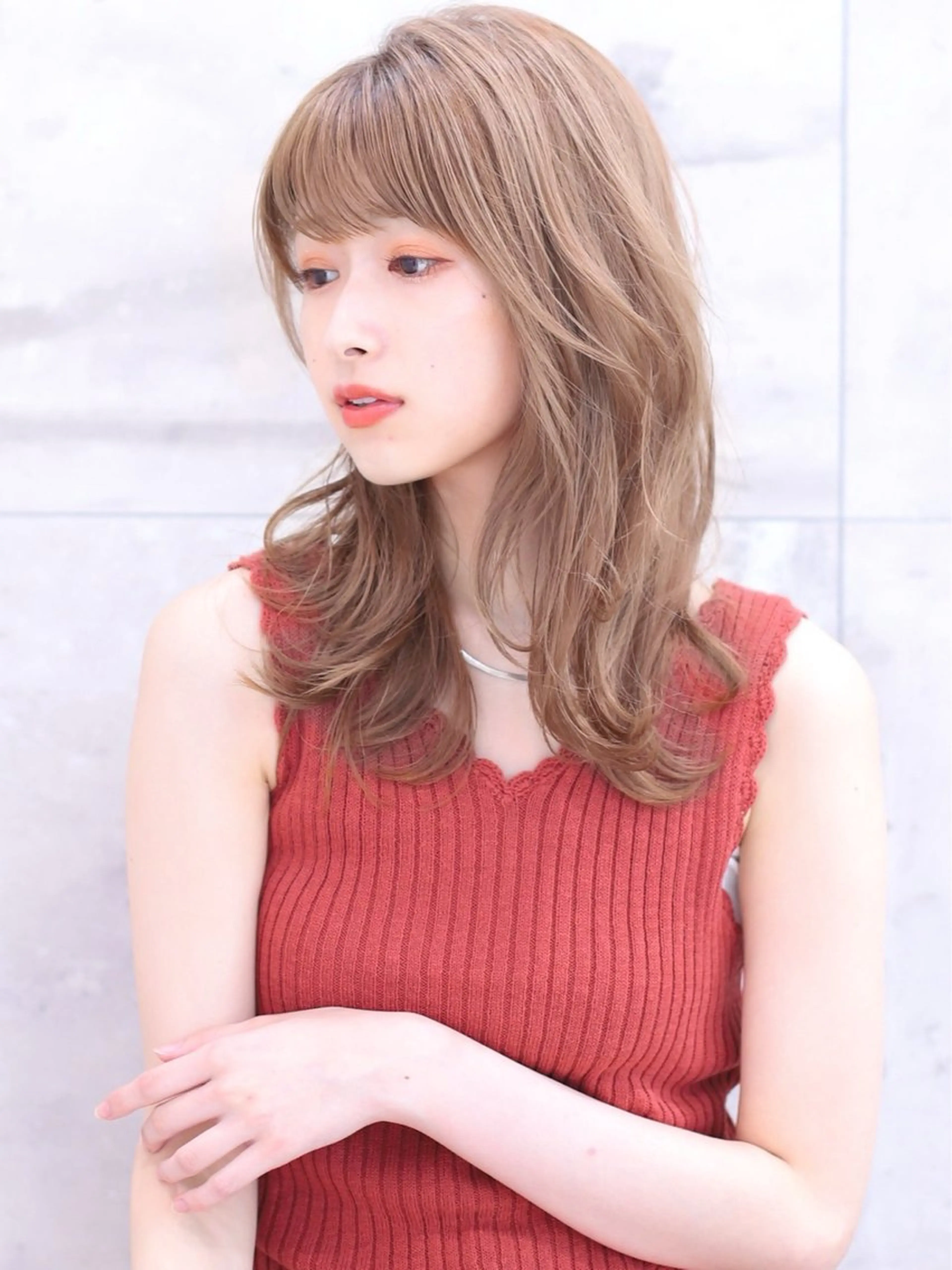 セミロング 🌙縮毛矯正/艶髪/ Ryoka🌙のヘアスタイル