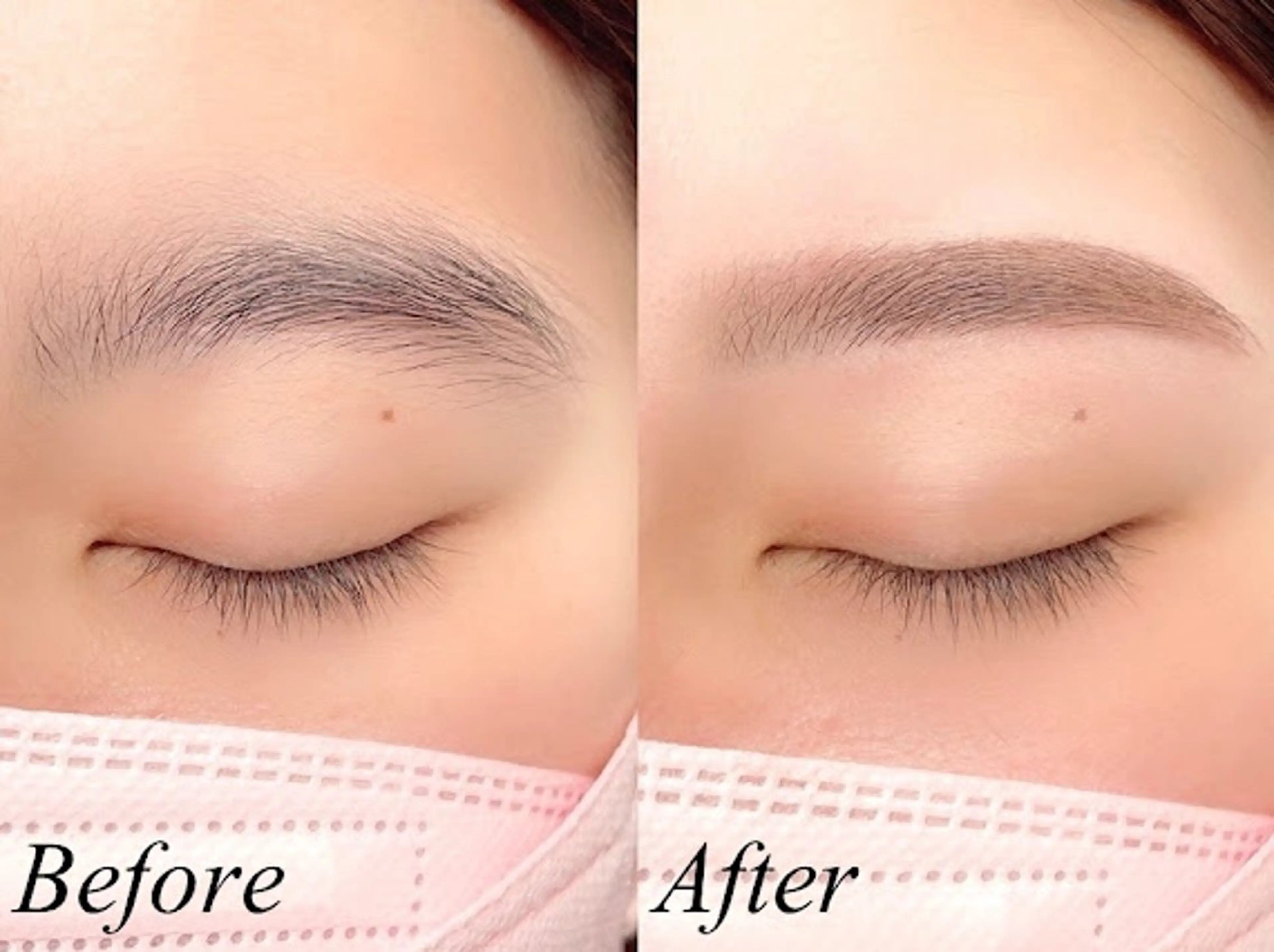 )【 似合わせふんわり眉🇰🇷 】🤍アイブロウワックス(間引き込み)＋眉メイク付き(メイクレクチャーなし) 🤍の写真